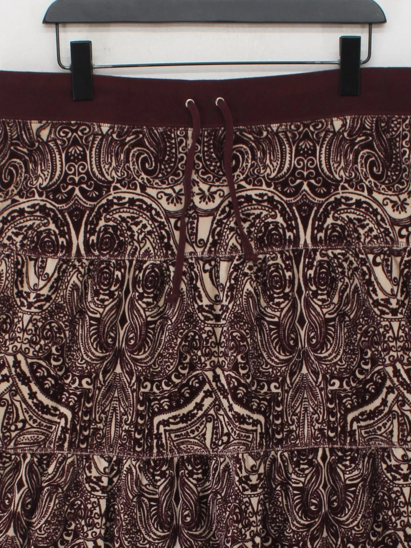 Juicy Couture Women's Mini Skirt XL Brown Cotton with Polyester Mini - Image 3