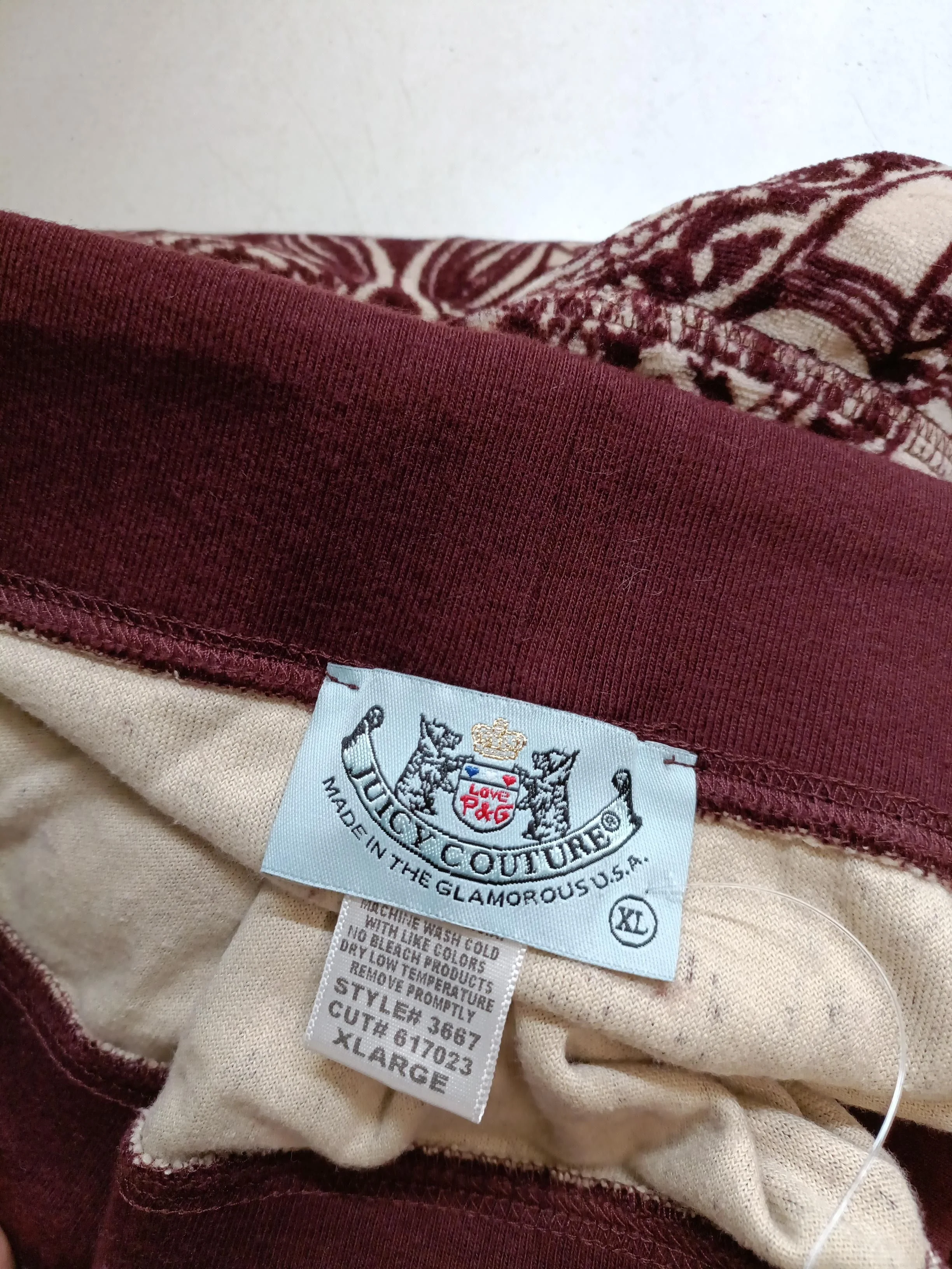 Juicy Couture Women's Mini Skirt XL Brown Cotton with Polyester Mini - Image 5