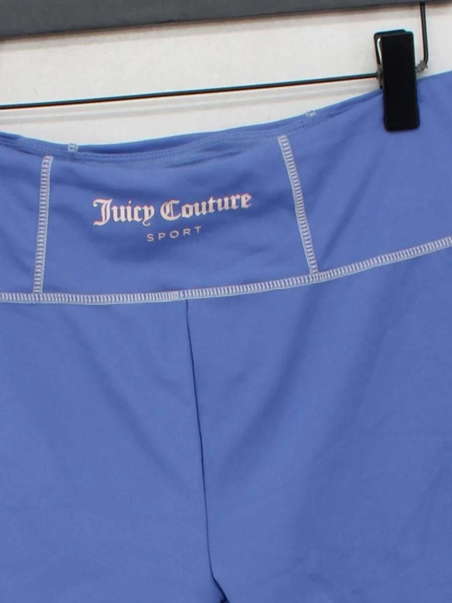 Juicy Couture Women's Shorts XL Blue Polyester with Elastane Sweat - Image 3