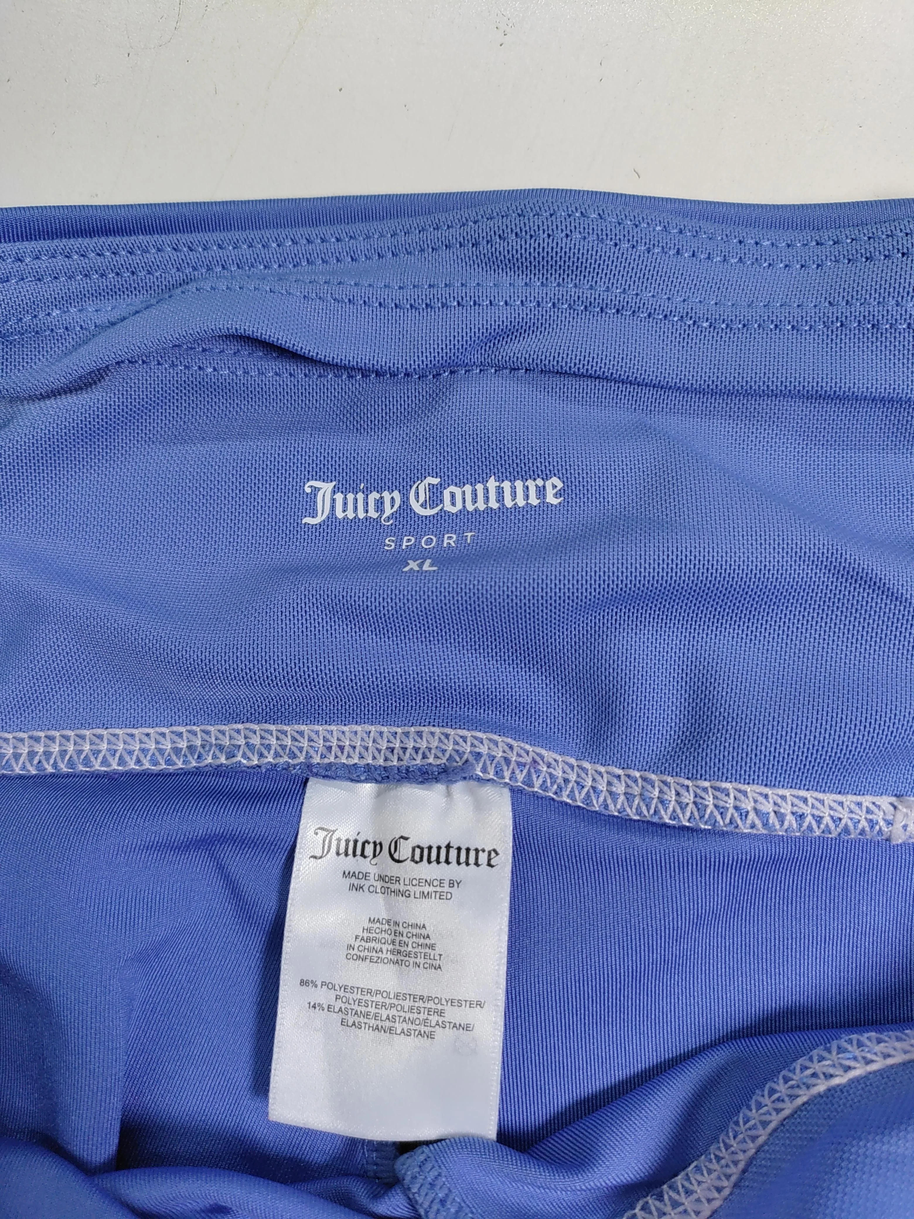Juicy Couture Women's Shorts XL Blue Polyester with Elastane Sweat - Image 6