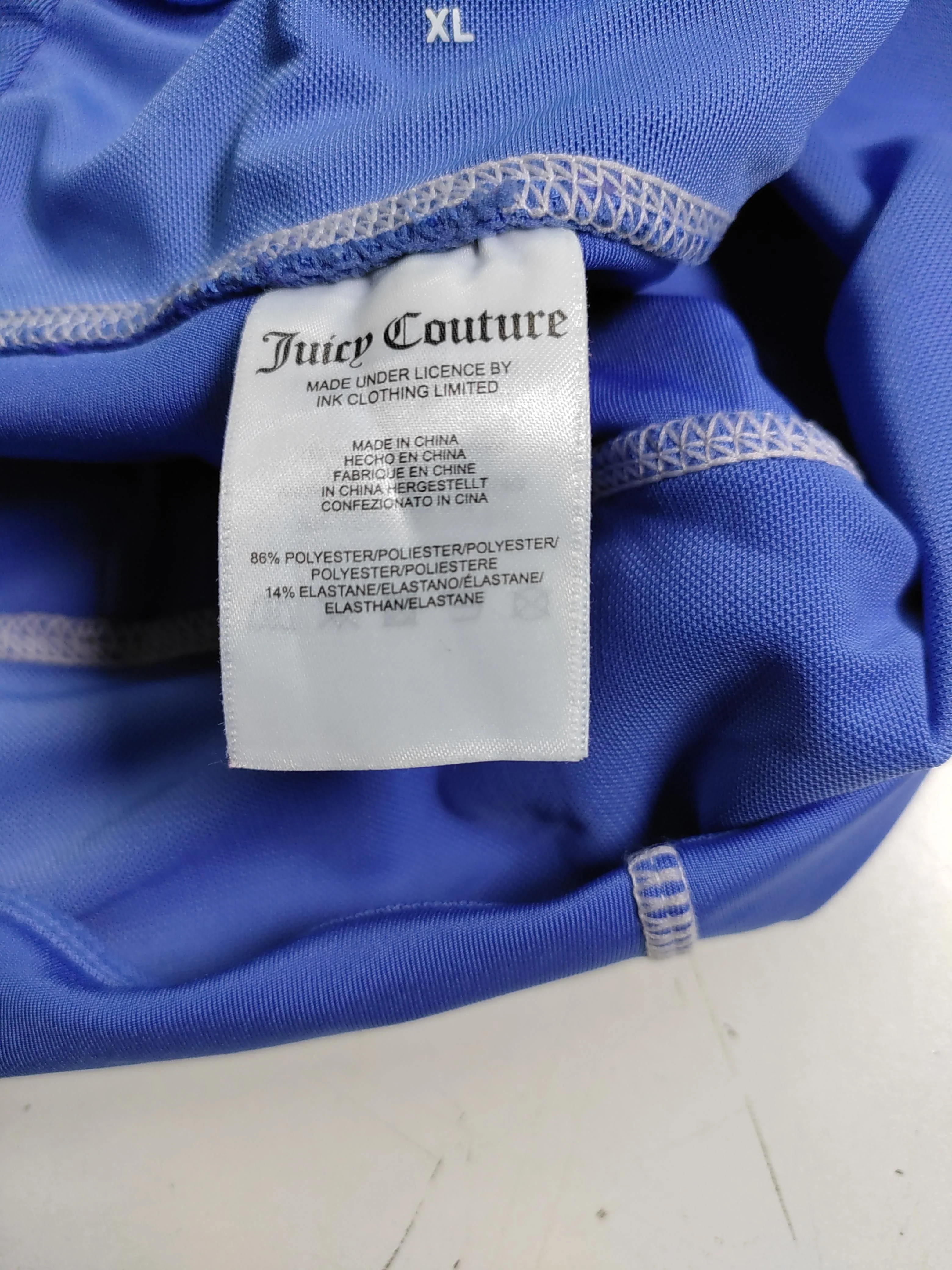 Juicy Couture Women's Shorts XL Blue Polyester with Elastane Sweat - Image 7