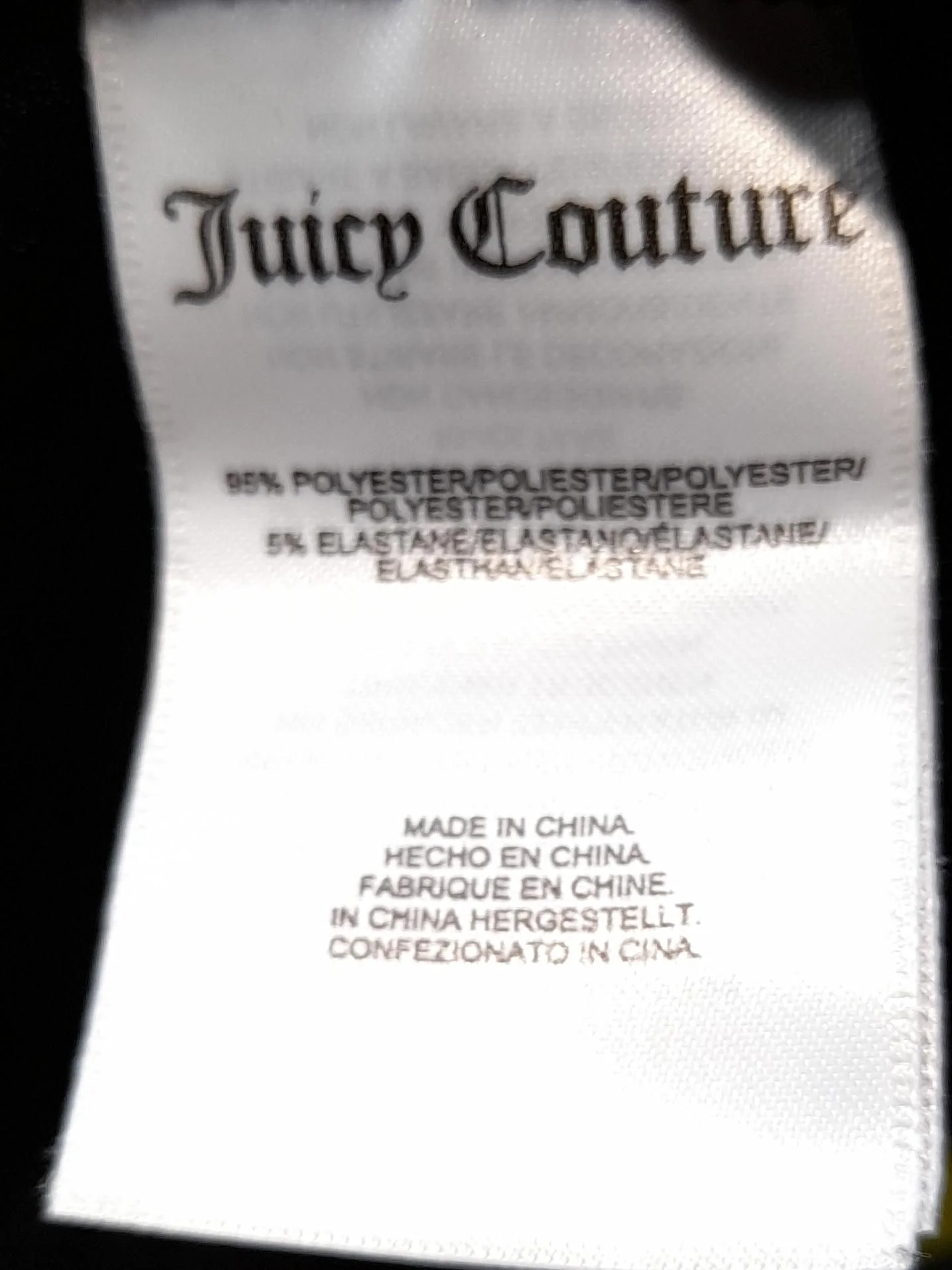 Juicy Couture Women's Sports Bottoms M Black Polyester with Elastane Sweatpants - Image 6