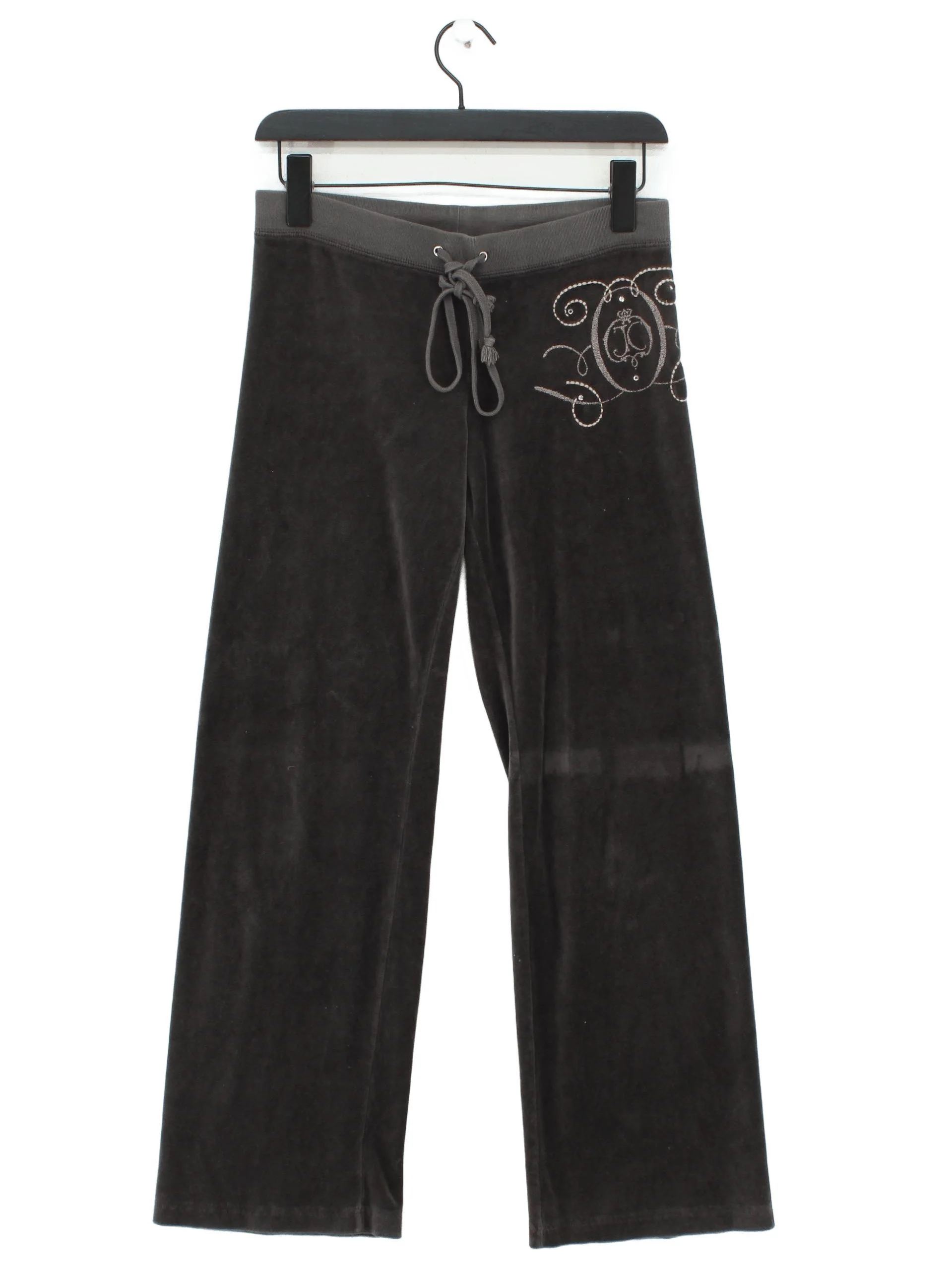Juicy Couture Women's Sports Bottoms XXS Grey Cotton with Polyester Sweatpants
