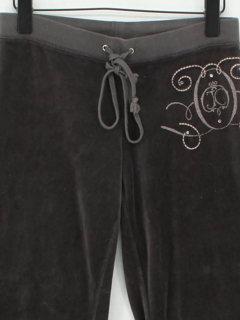 Juicy Couture Women's Sports Bottoms XXS Grey Cotton with Polyester Sweatpants - Image 3