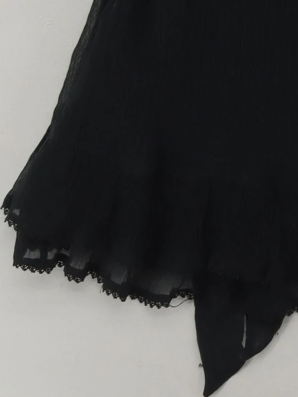 Juicy Couture Women's Top M Black Viscose with Silk, Cotton Basic - Image 4