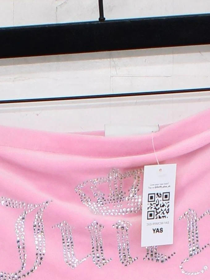 Juicy Couture Women's Top S Pink Polyester with Elastane Basic - Image 3