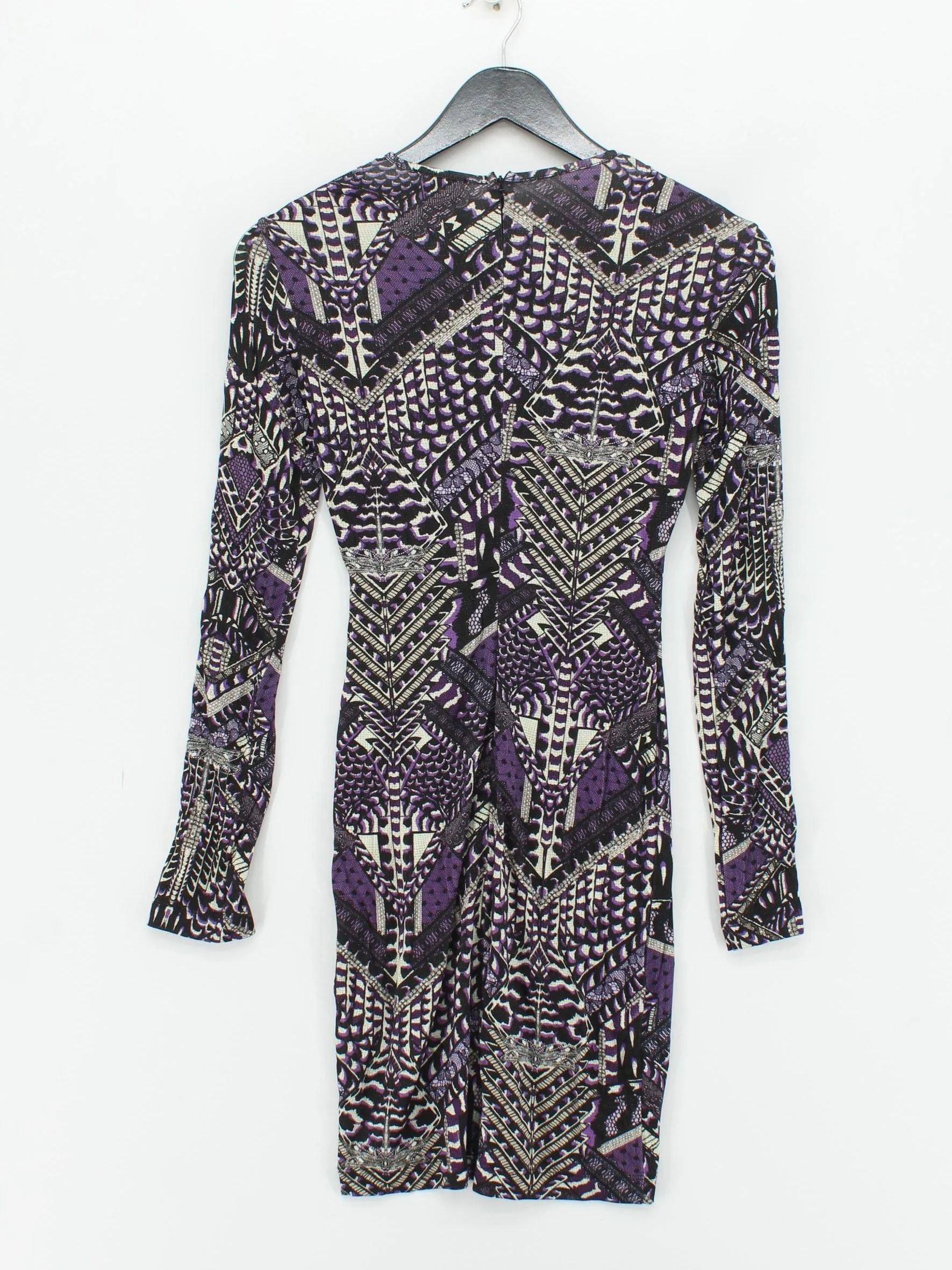 Just Cavalli Bodycon Mini Dress UK8 in Purple - Image 2