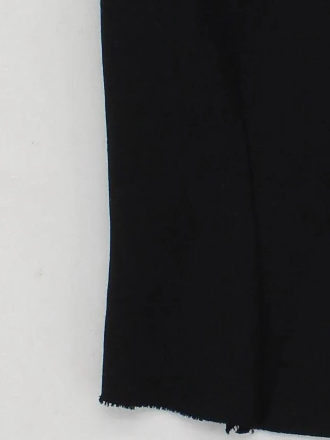 JUSTIN OH Women's Top S Black 100% Wool Sleeveless Square Neck Basic - Image 4
