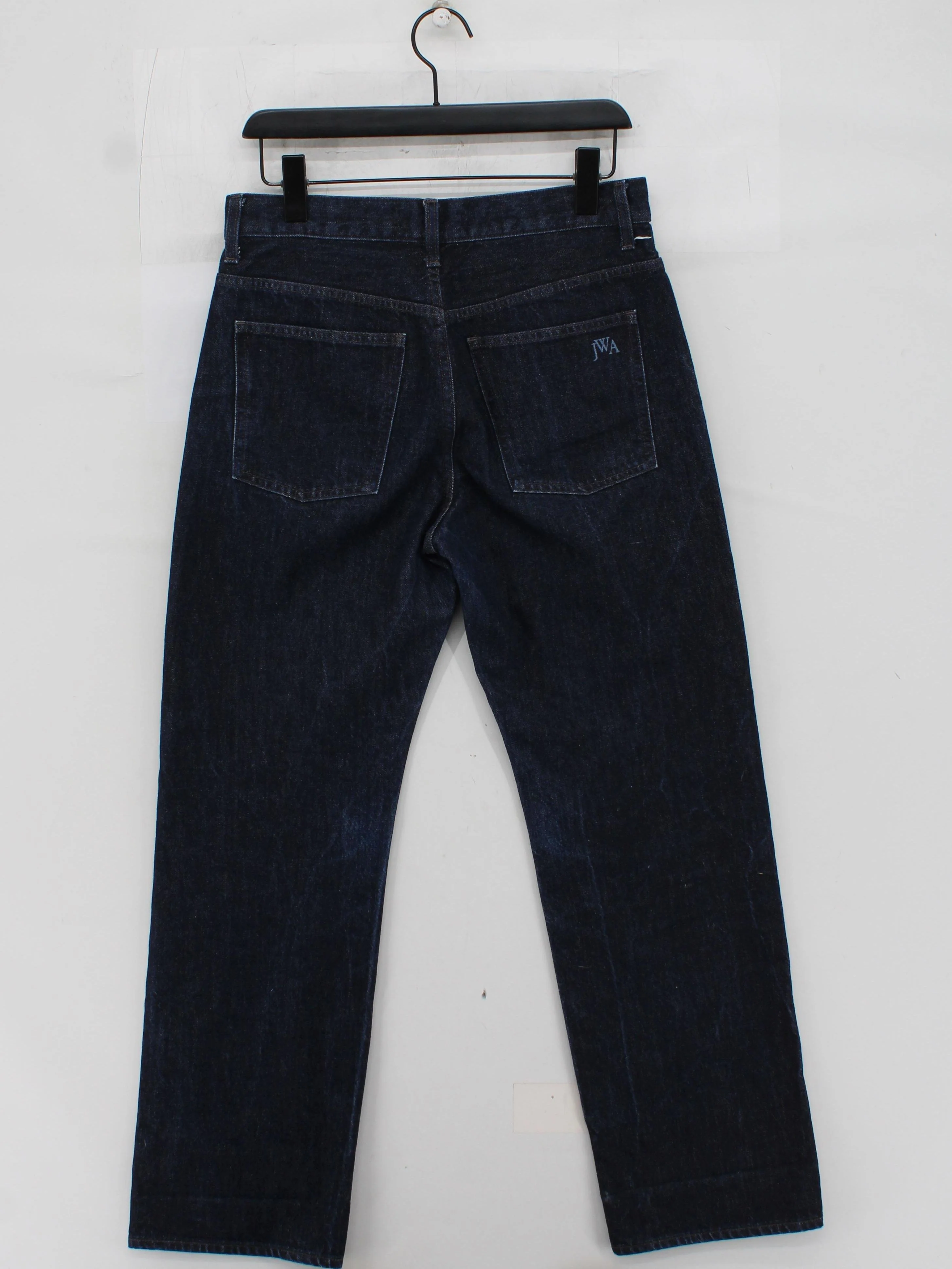 JW Anderson X Uniqlo Men's Jeans W 27 in Blue Cotton with Polyester Straight - Image 2