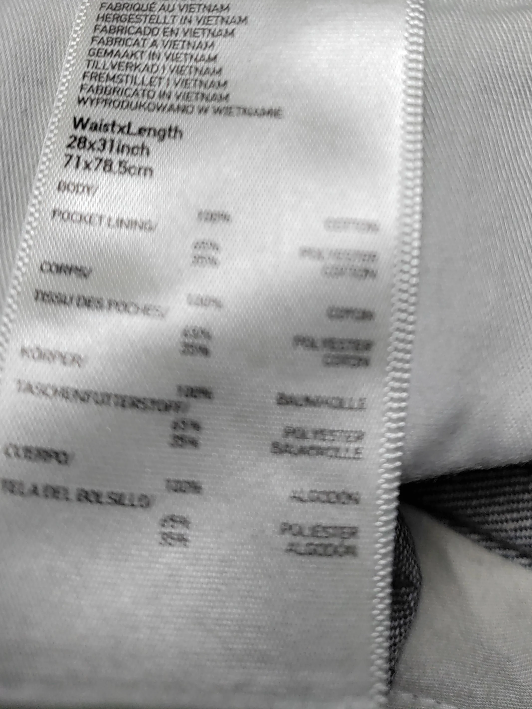 JW Anderson X Uniqlo Men's Jeans W 28 in Blue Cotton New with tags - Image 6