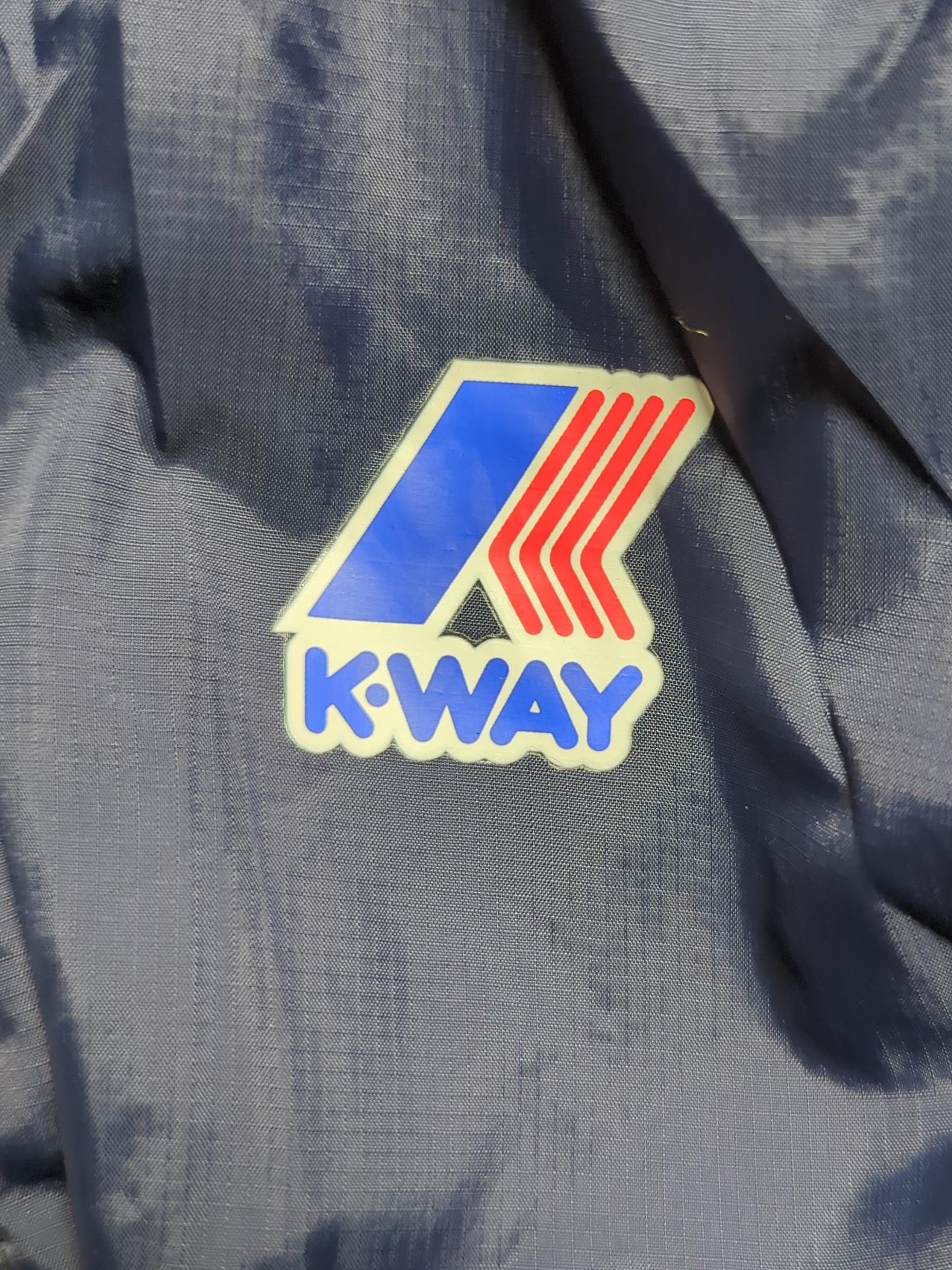 K-way Men's Coat M Blue Nylon with Polyester Overcoat - Image 5