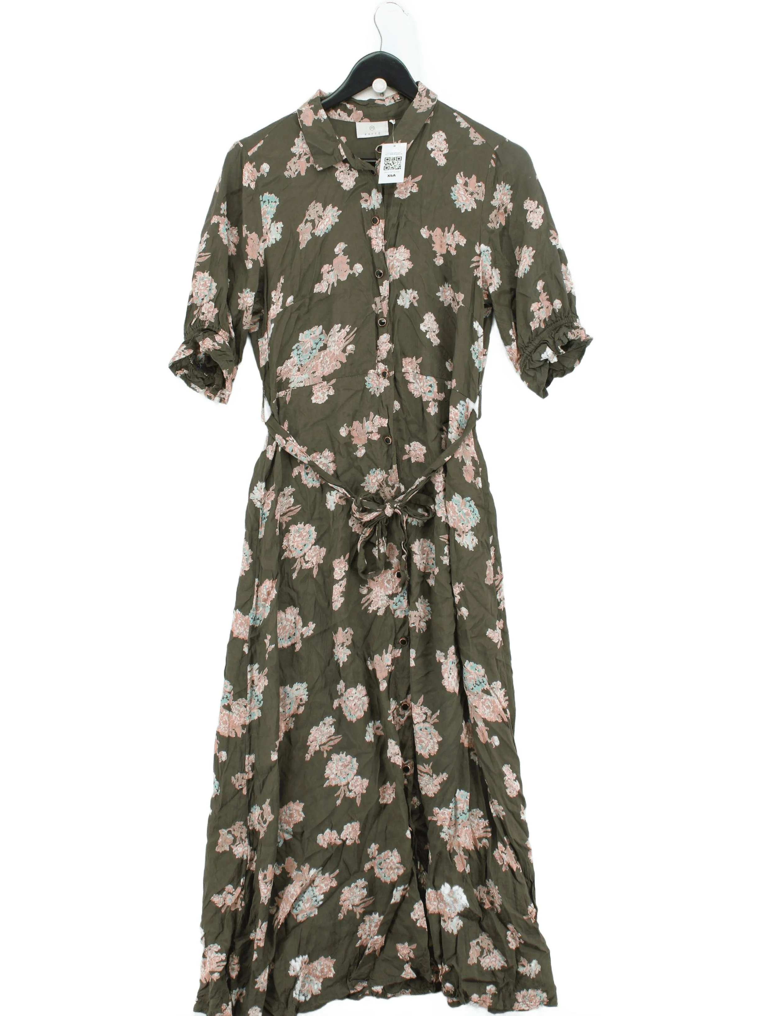 kaffe Shirt Midi Dress UK12 in Green