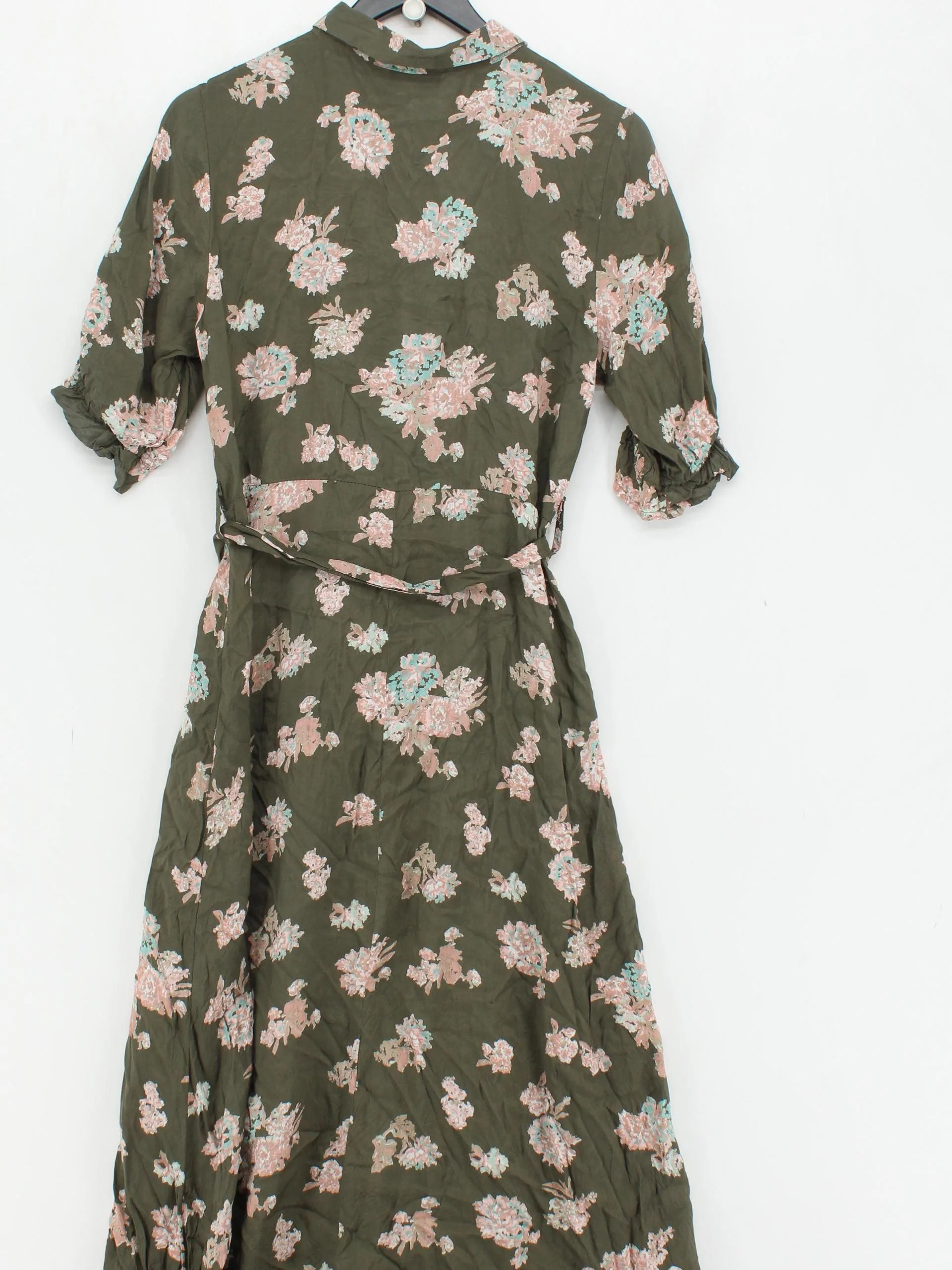 kaffe Shirt Midi Dress UK12 in Green - Image 2