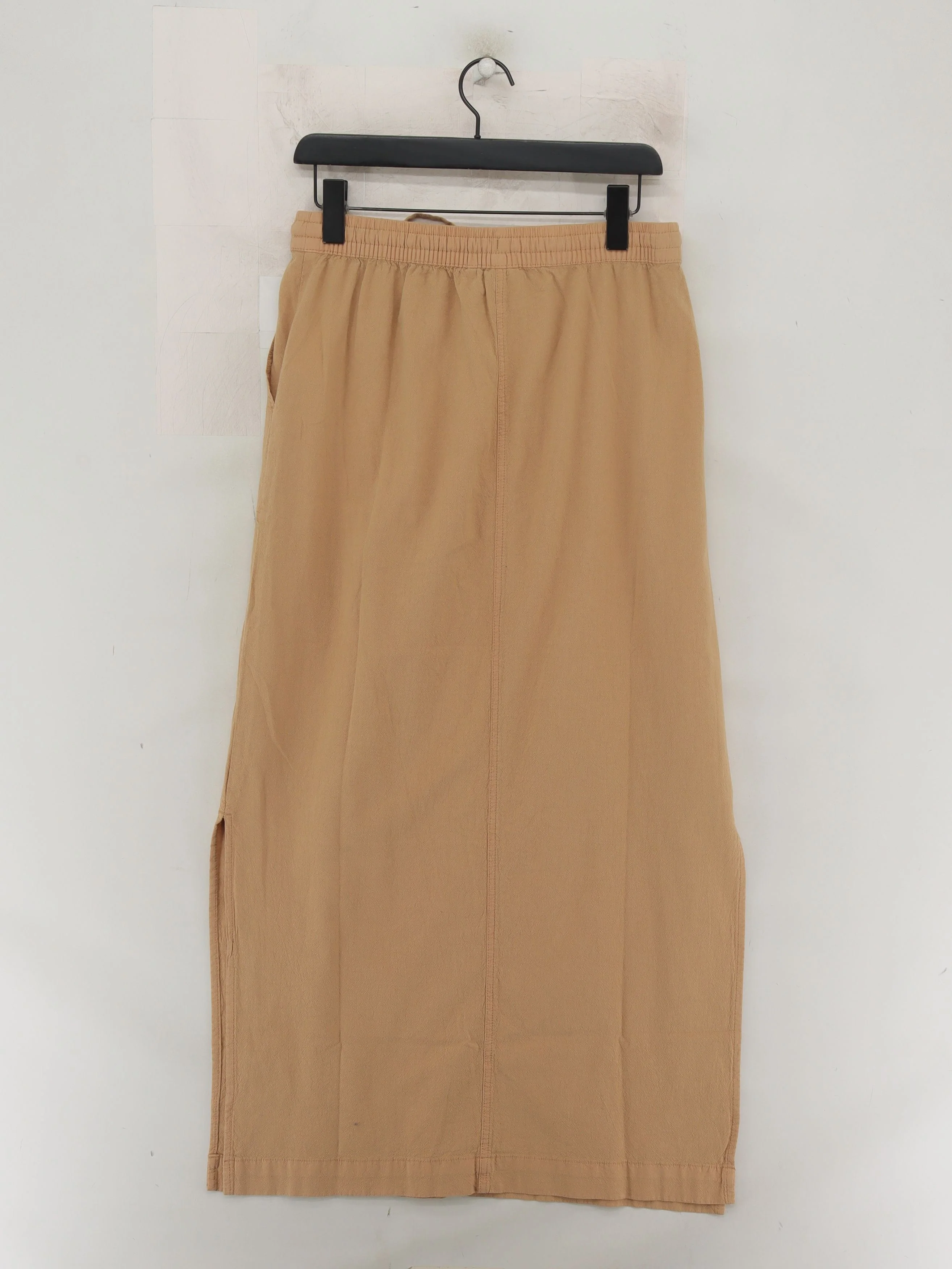 Kaffe Women's Midi Skirt UK 12 Tan 100% Cotton Midi Straight & Pencil - Image 2