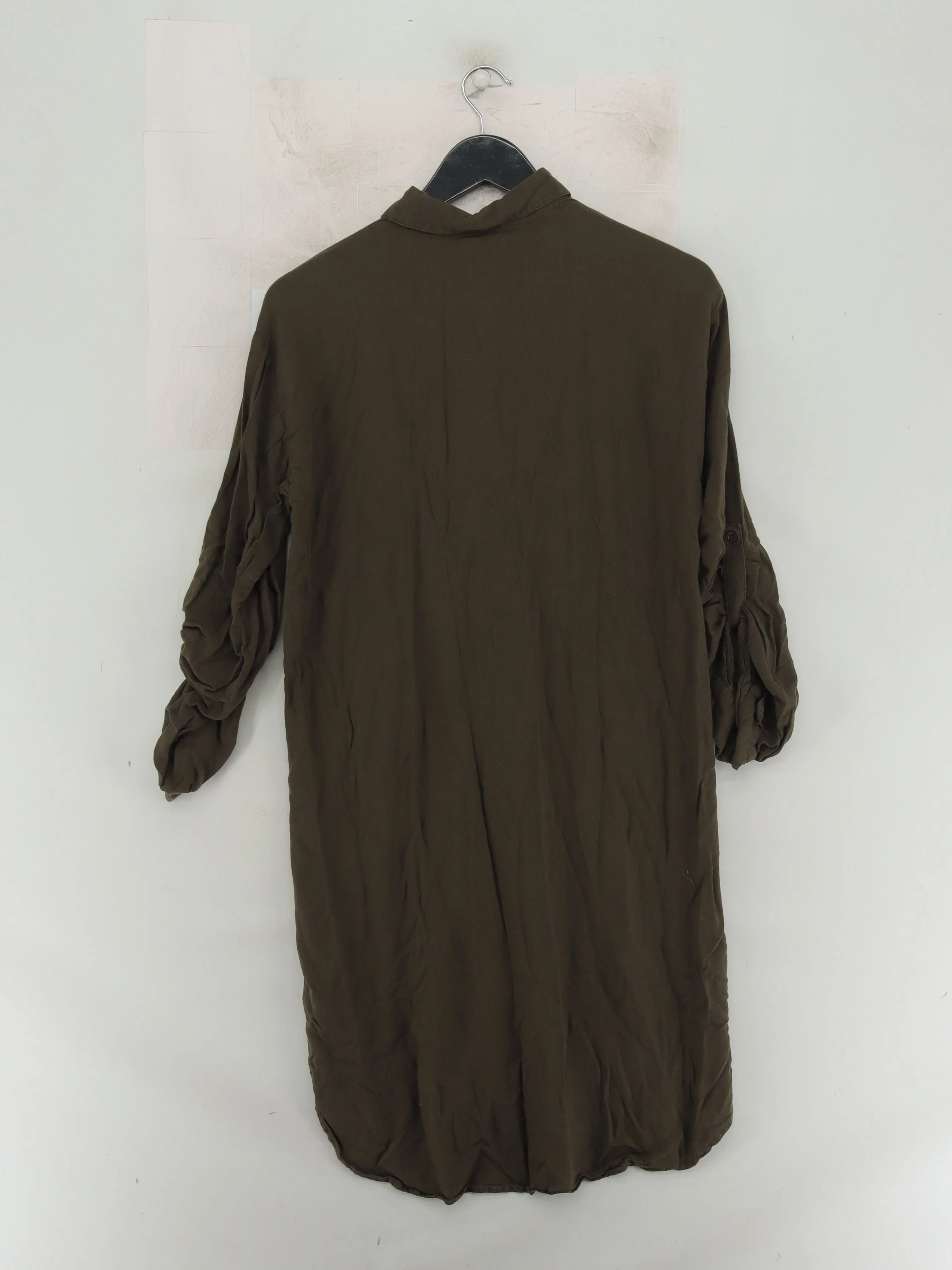 Kaffe Women's Shirt UK 6 Green 100% Other Long Sleeve Collared Basic - Image 2