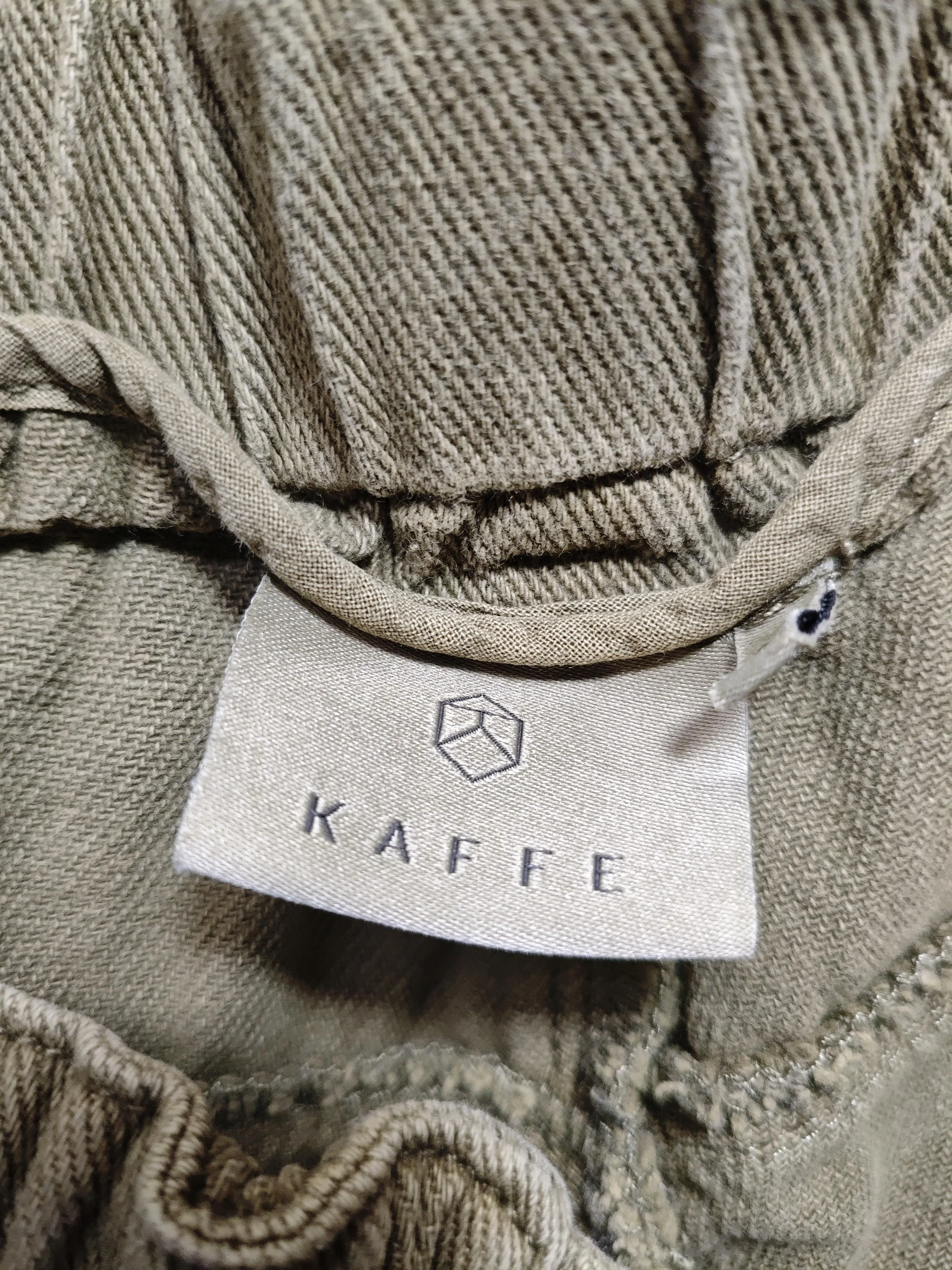 Kaffe Women's Trousers W 26 in Green 100% Cotton Tapered Cargo - Image 5