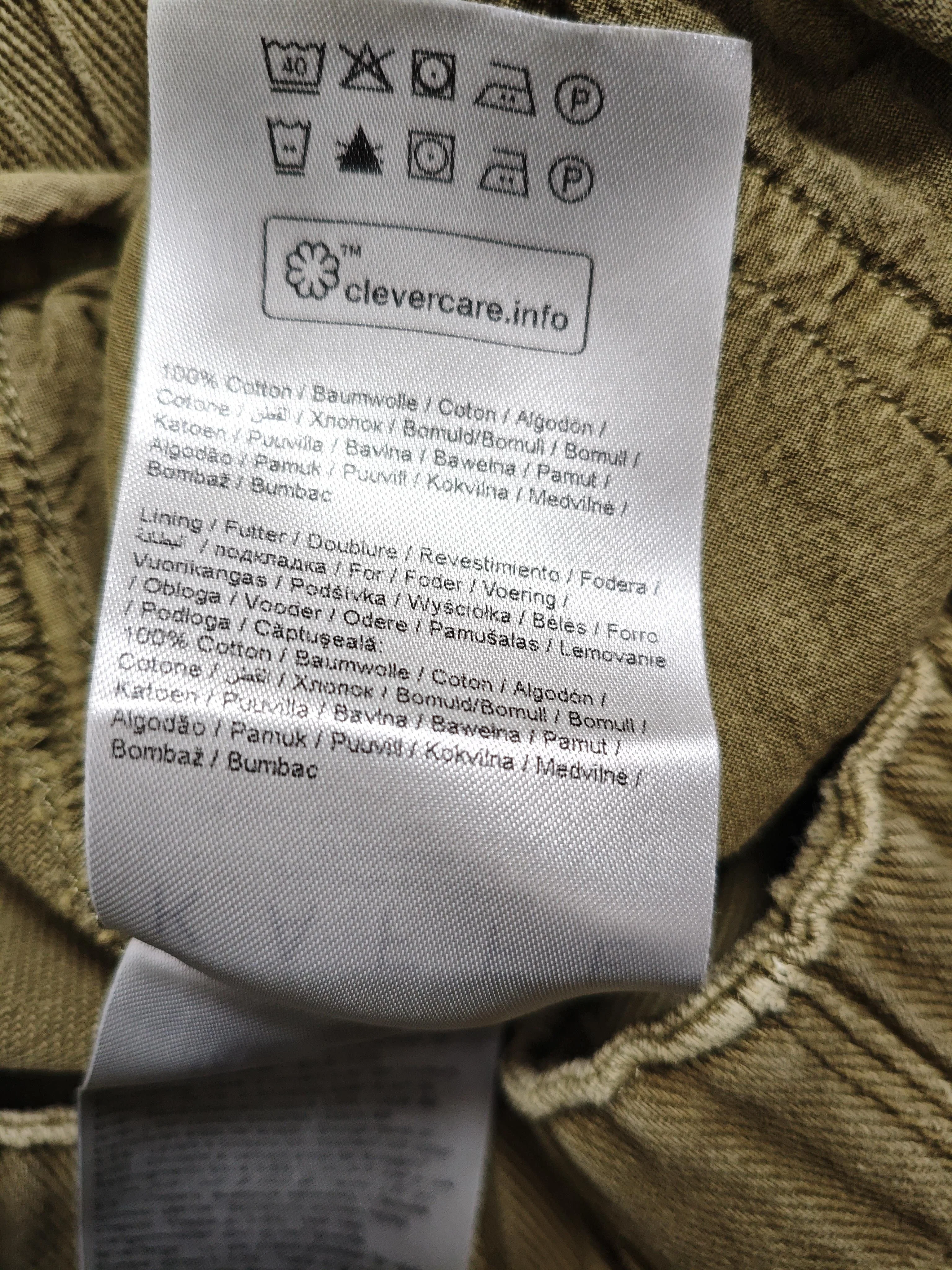 Kaffe Women's Trousers W 26 in Green 100% Cotton Tapered Cargo - Image 6