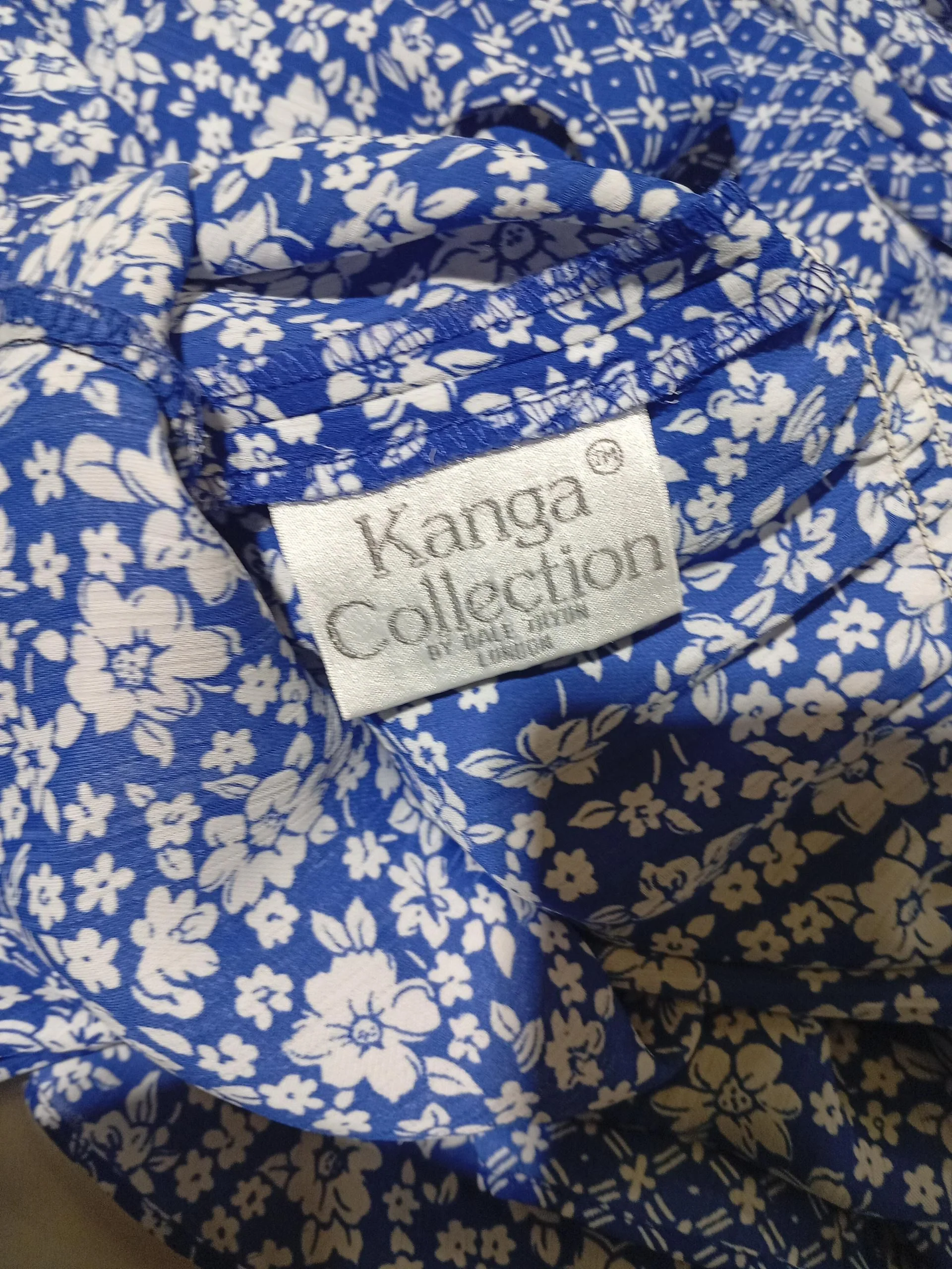 Kanga Collection by Dale Tryon Slip Midi Dress M in Blue - Image 5