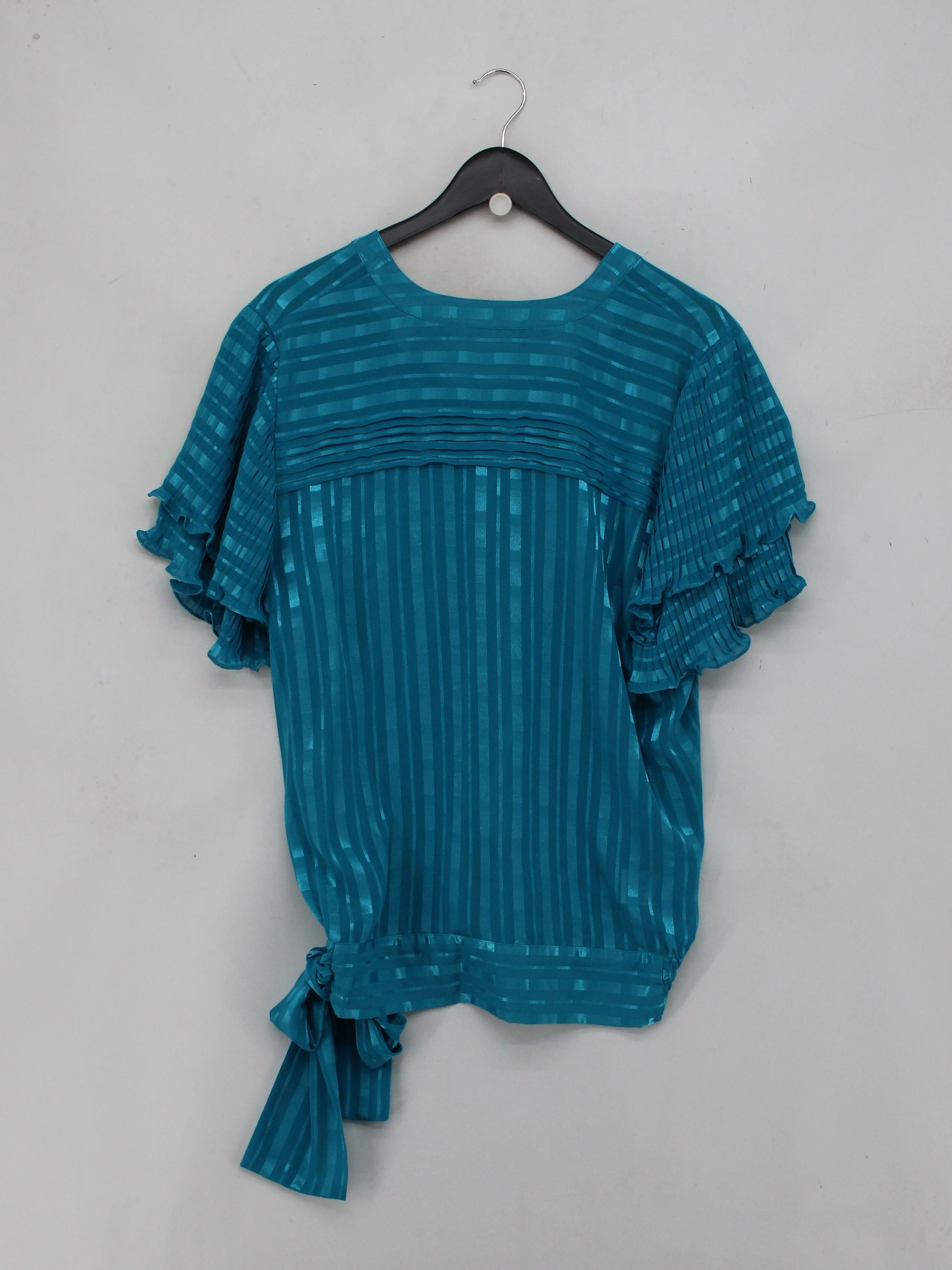 Kanga Collection By Dale Tryon Women's Top M Blue 100% Polyester Basic - Image 2