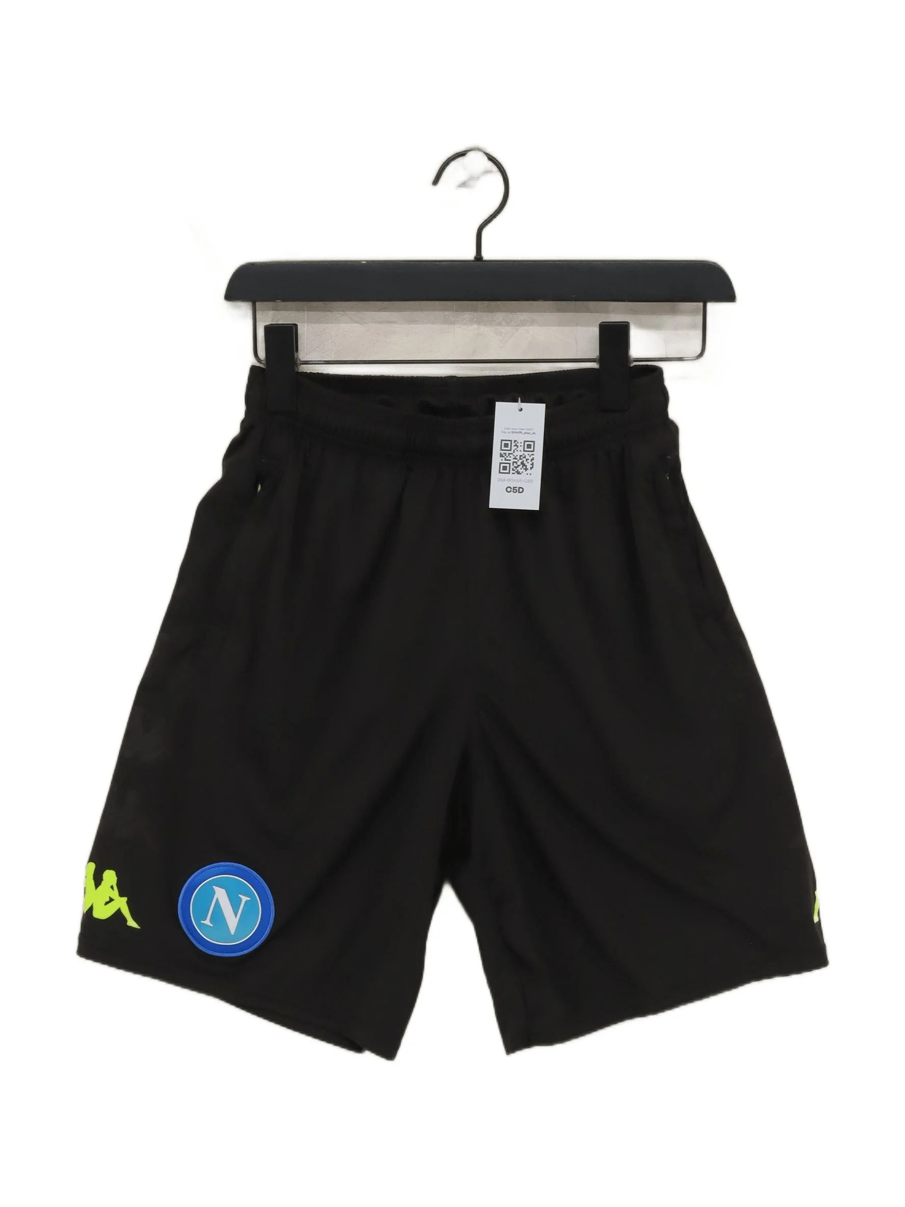 Kappa Men's Shorts S Black 100% Polyester Sweat