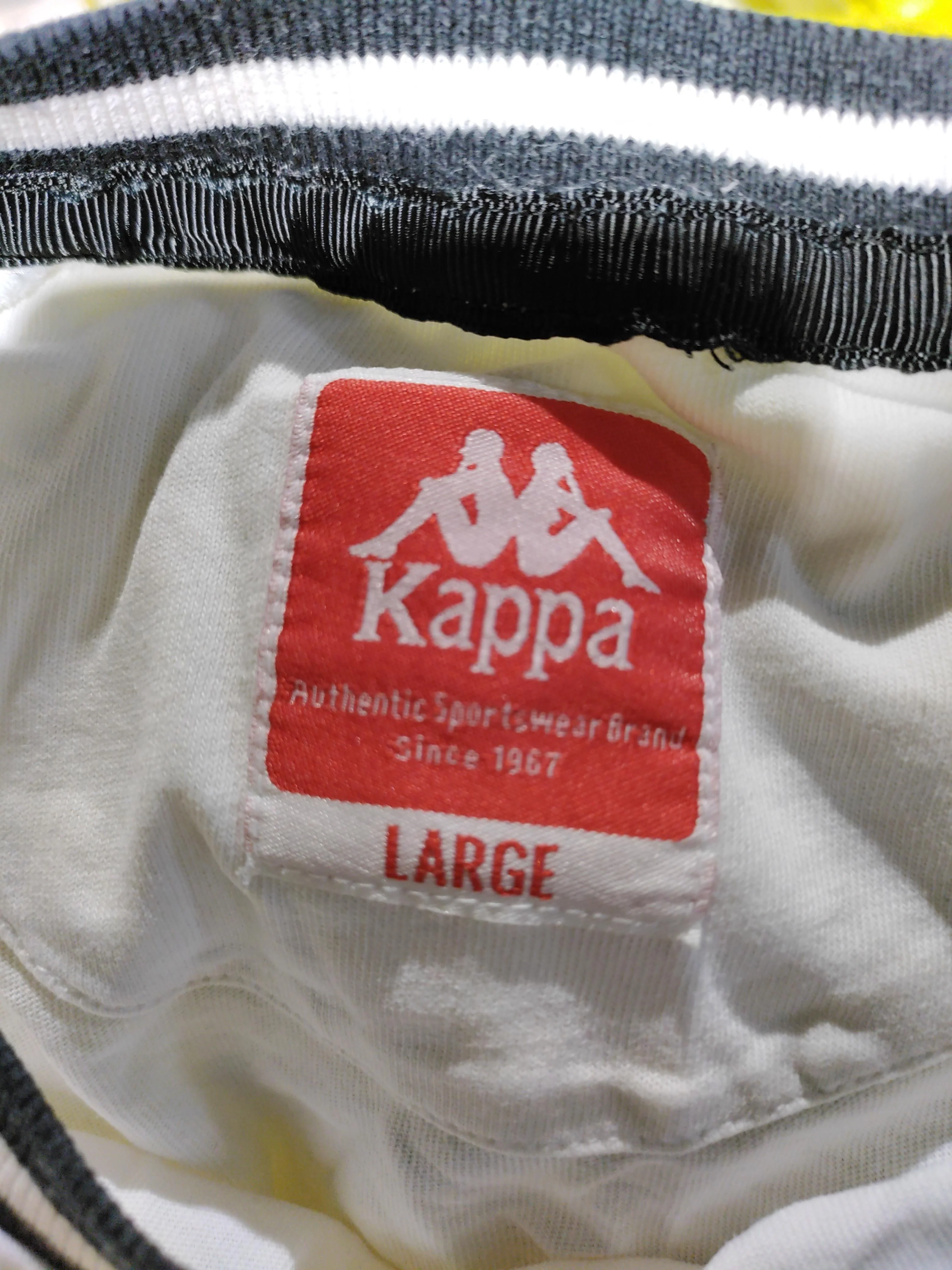 Kappa Men's T-Shirt L White Graphic 100% Cotton Basic - Image 5