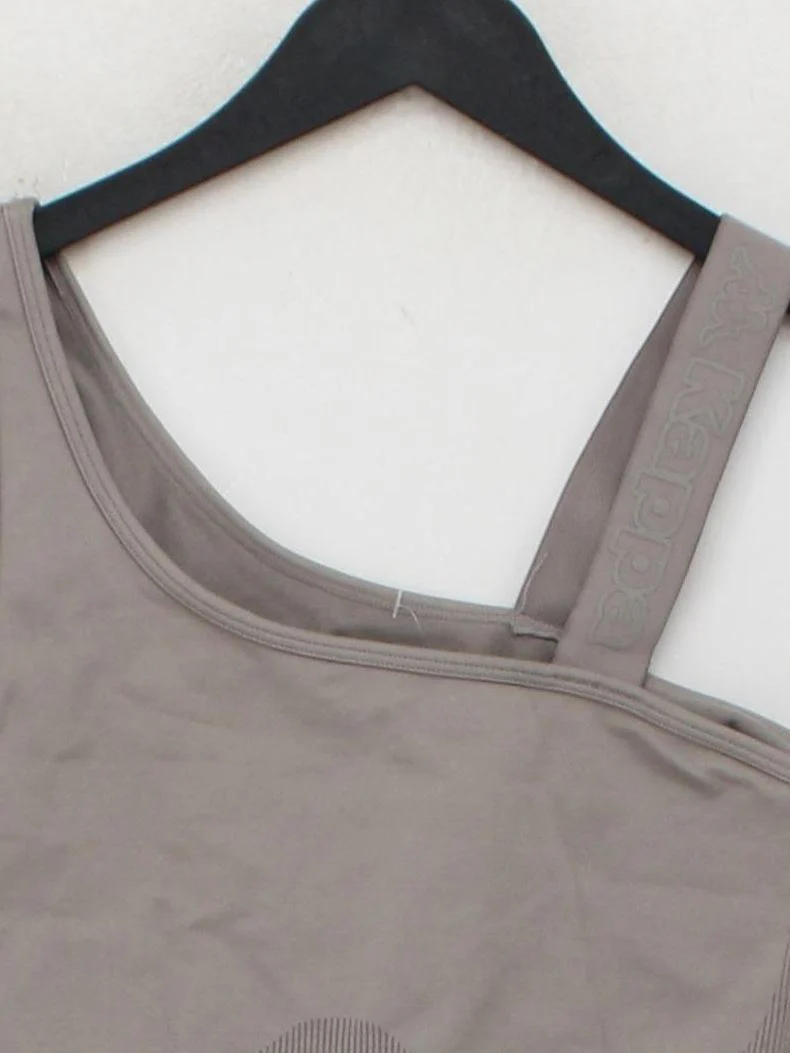 Kappa Women's T-Shirt XS Grey Nylon with Elastane Sleeveless Basic - Image 3