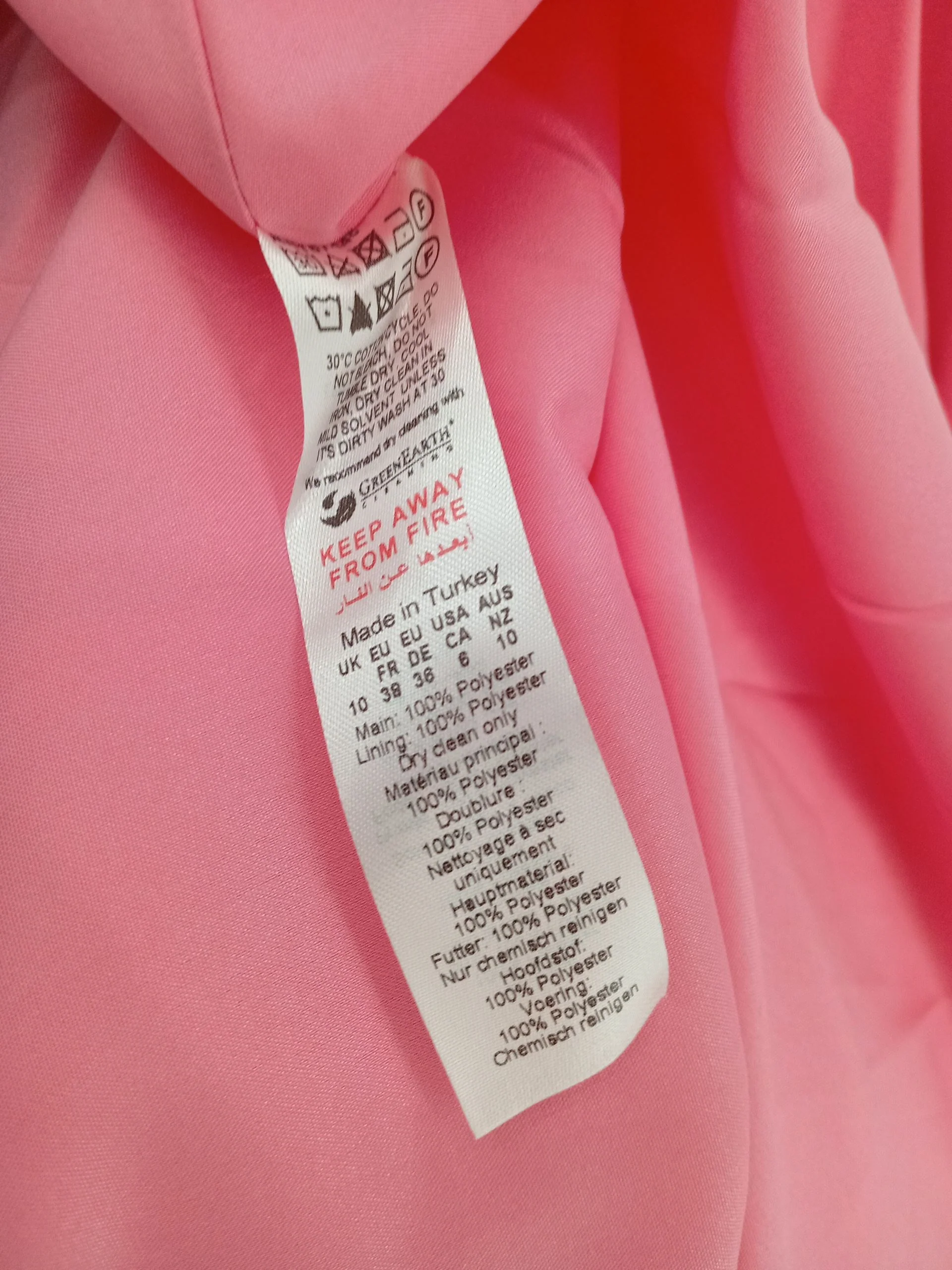 Karen Millen A-Line Maxi Dress UK10 in Pink RRP £229 - Image 7
