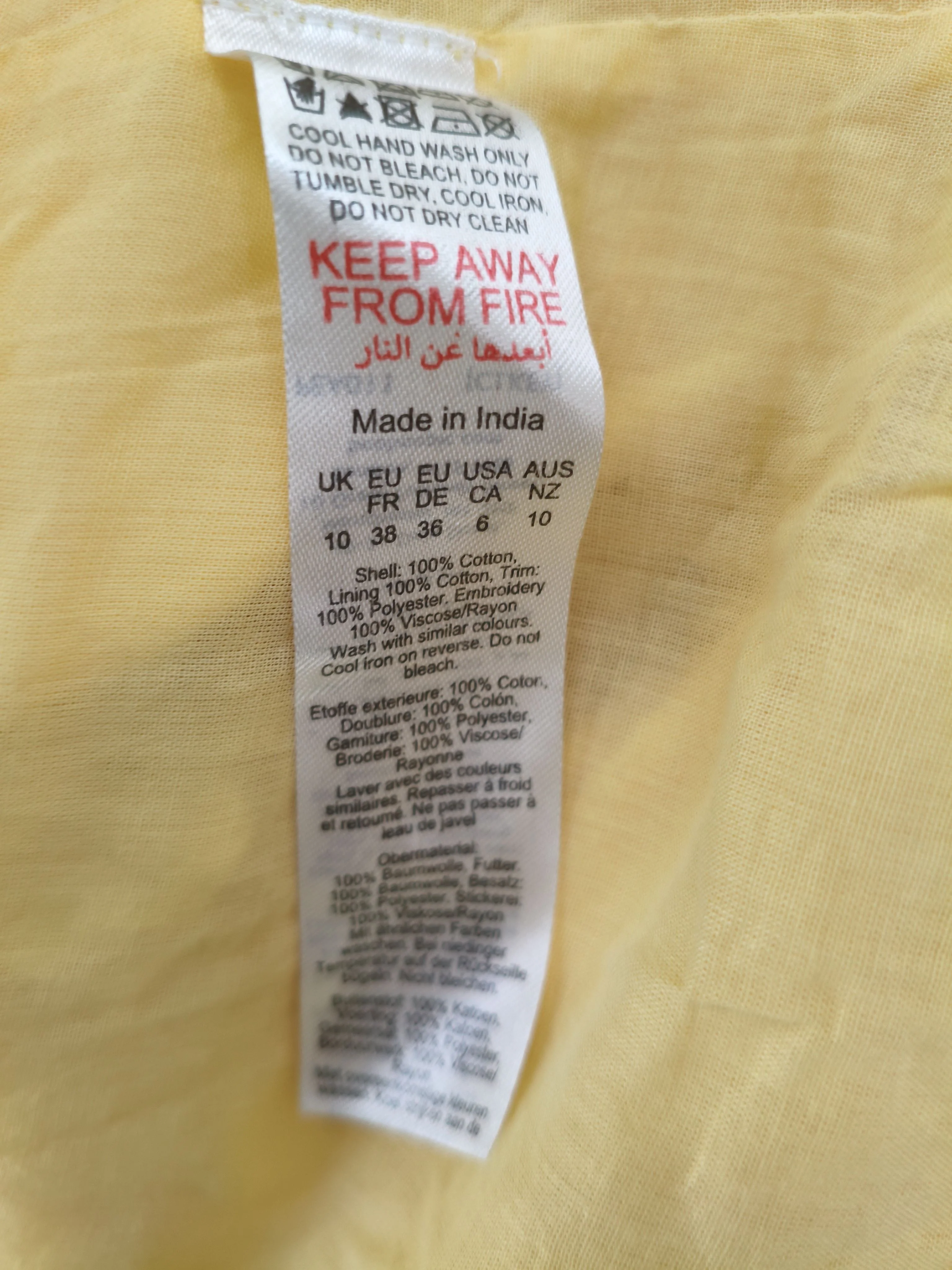 Karen Millen A-Line Maxi Dress UK10 in Yellow RRP £329 - Image 7