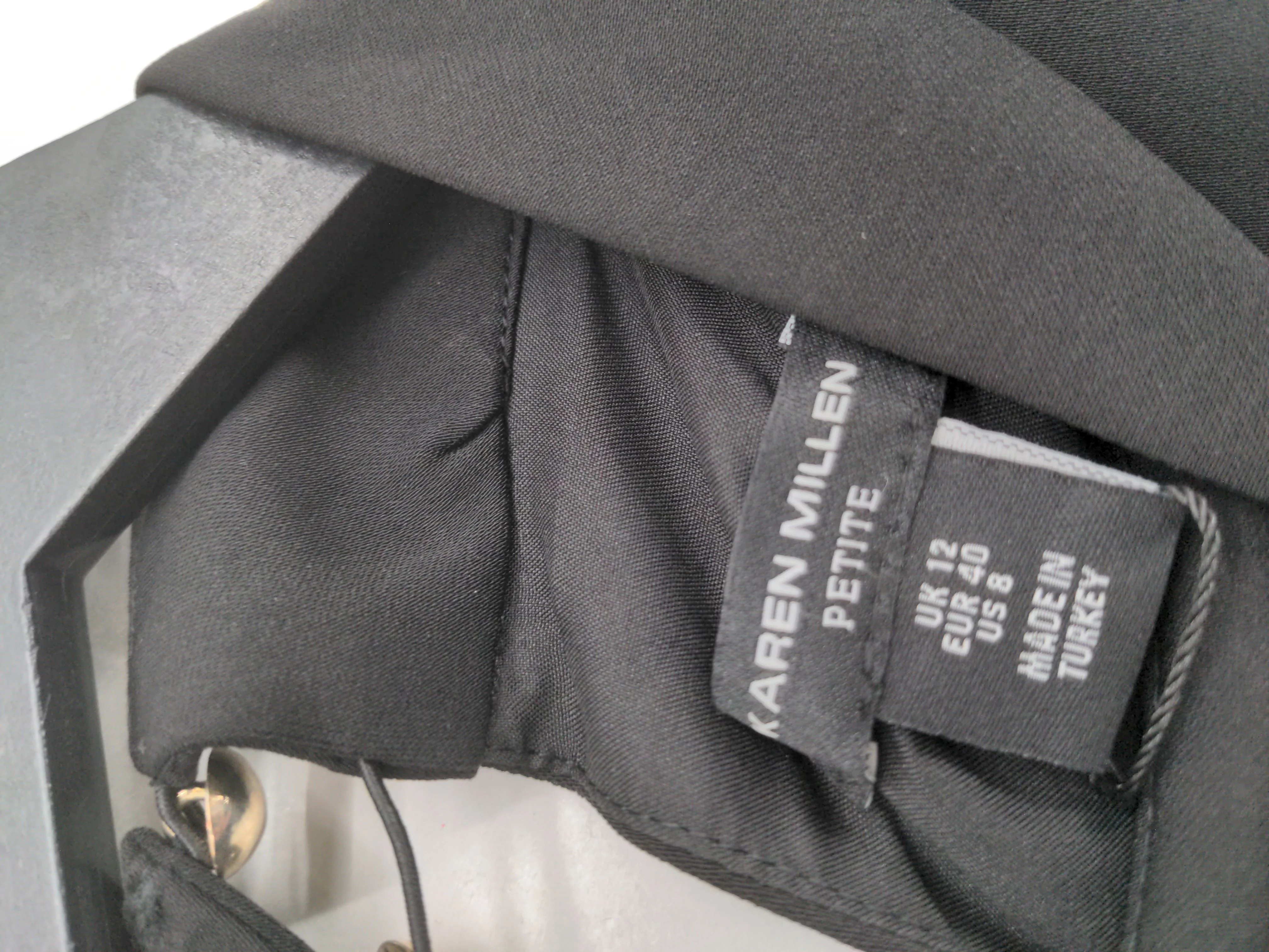 Karen Millen A-Line Maxi Dress UK12 in Black RRP £189 - Image 6