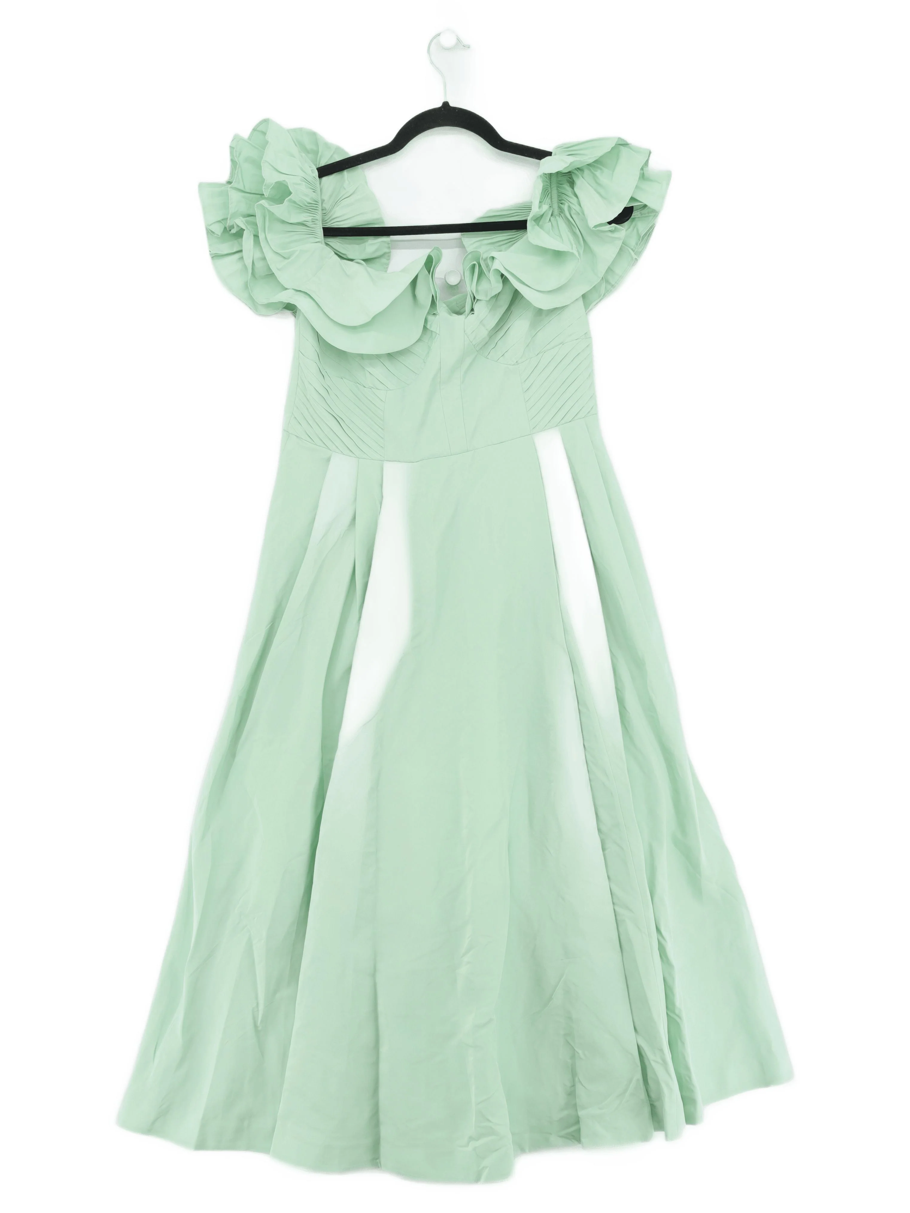 Karen Millen A-Line Maxi Dress UK12 in Green RRP £319 - Image 2