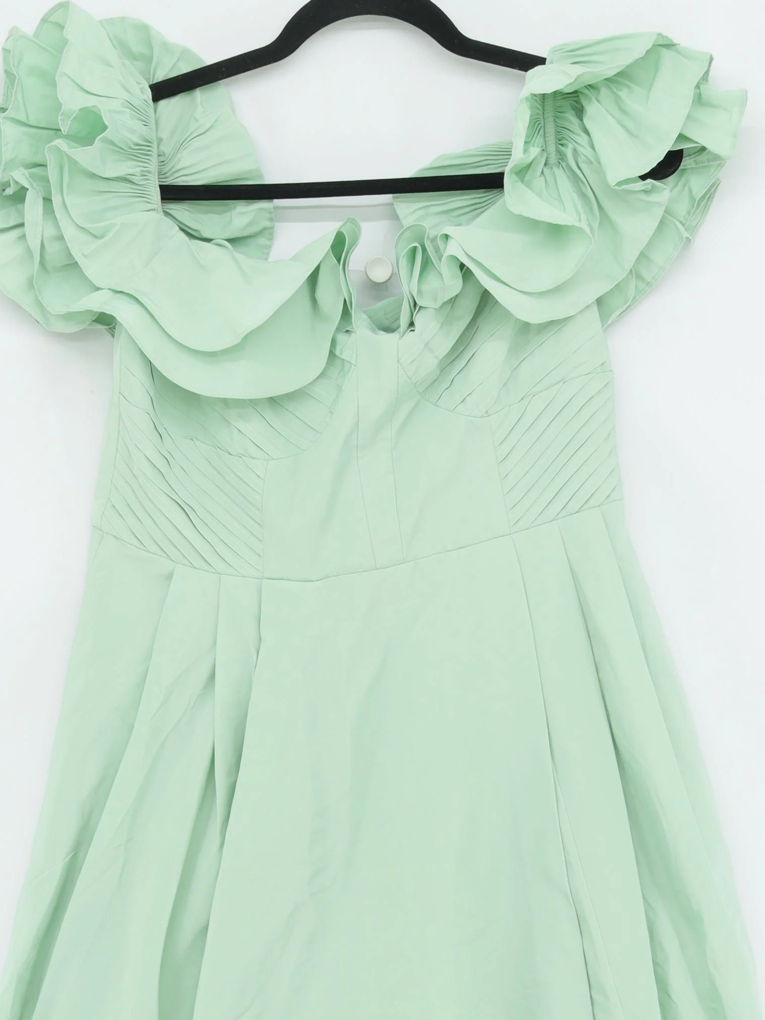 Karen Millen A-Line Maxi Dress UK12 in Green RRP £319 - Image 4