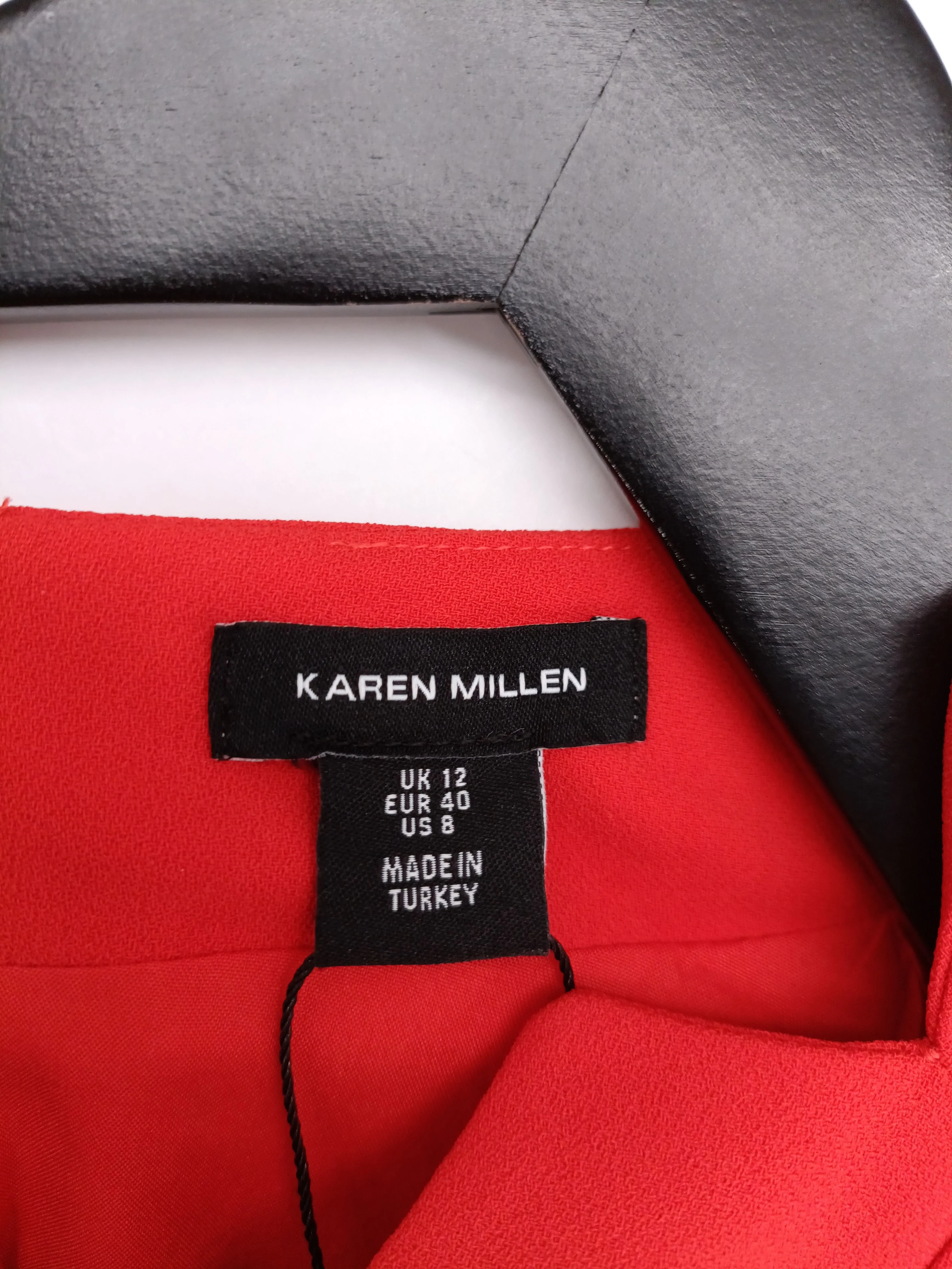 Karen Millen A-Line Maxi Dress UK12 in Red RRP £189 - Image 6