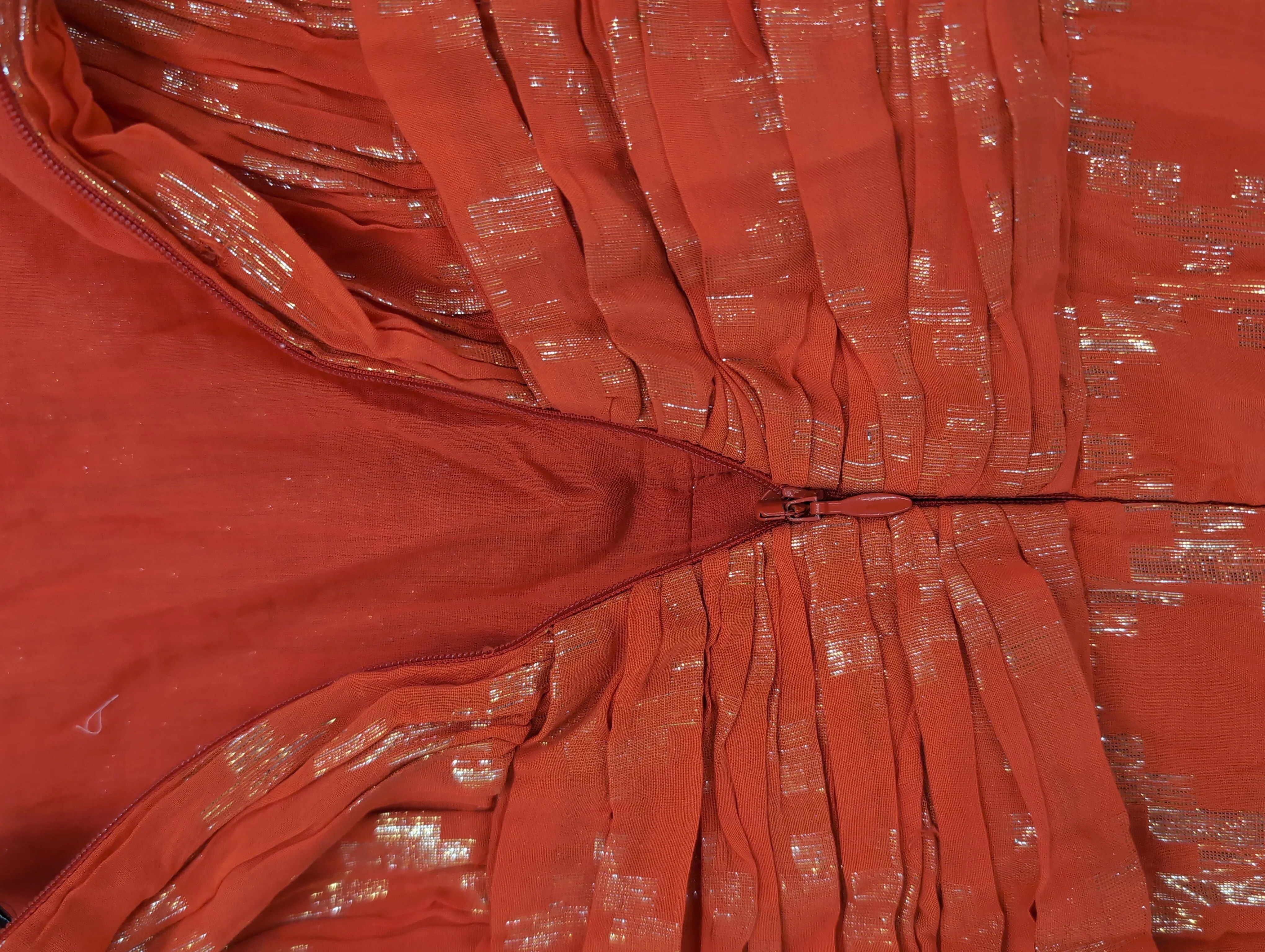 Karen Millen A-Line Maxi Dress UK20 in Orange RRP £179 - Image 5