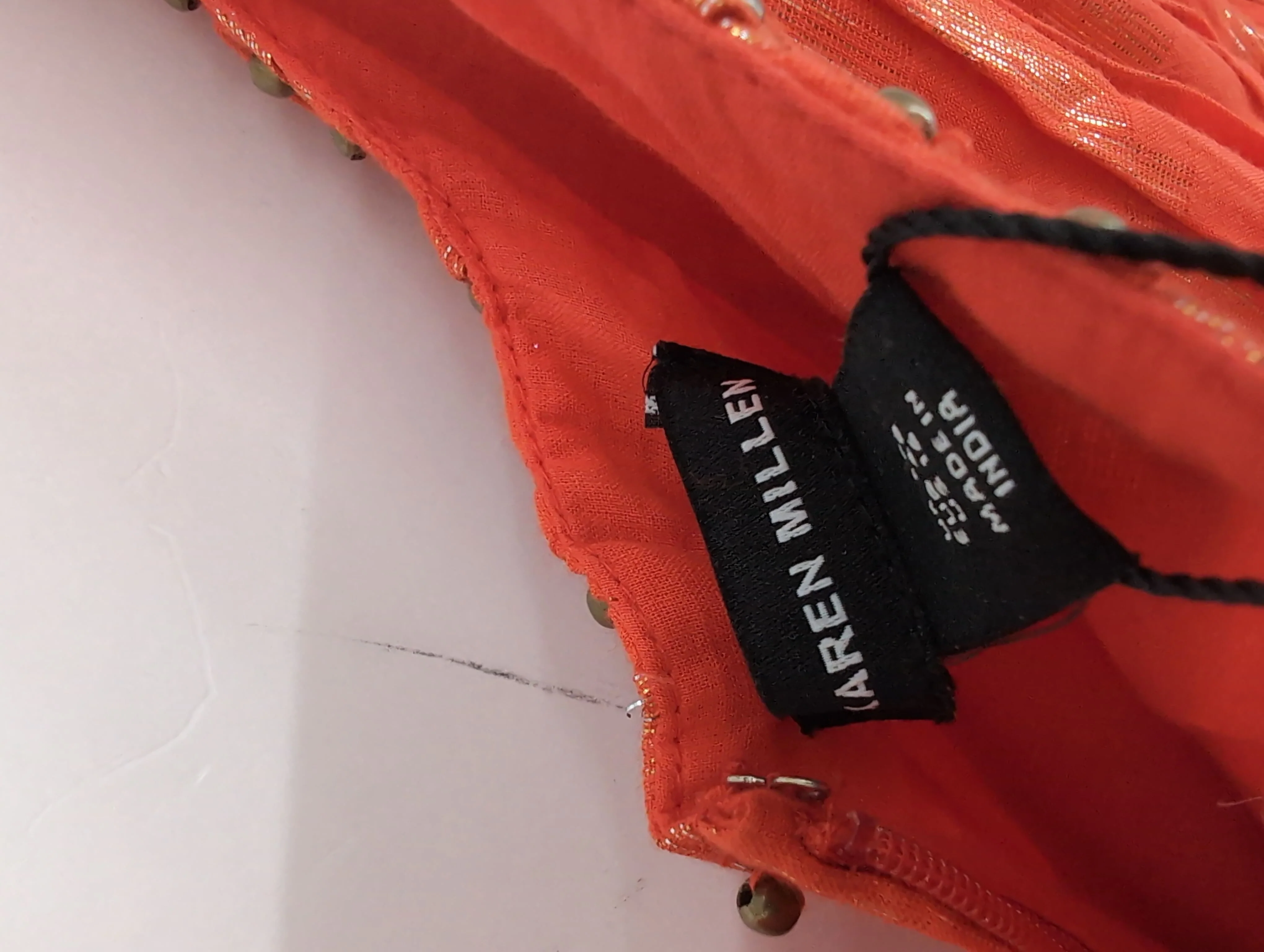 Karen Millen A-Line Maxi Dress UK20 in Orange RRP £179 - Image 6
