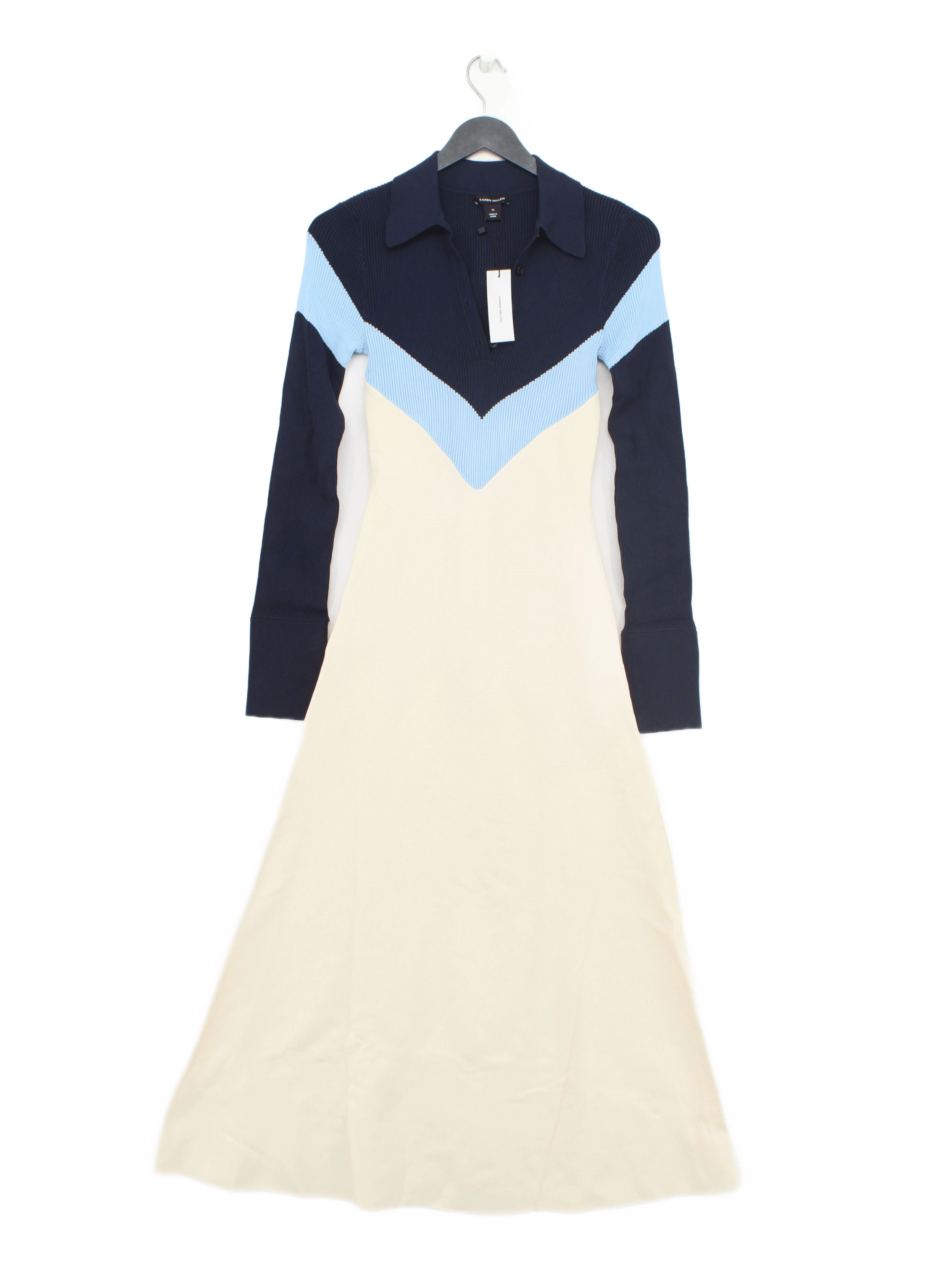 Karen Millen A-Line Maxi Dress XS in Blue RRP £129