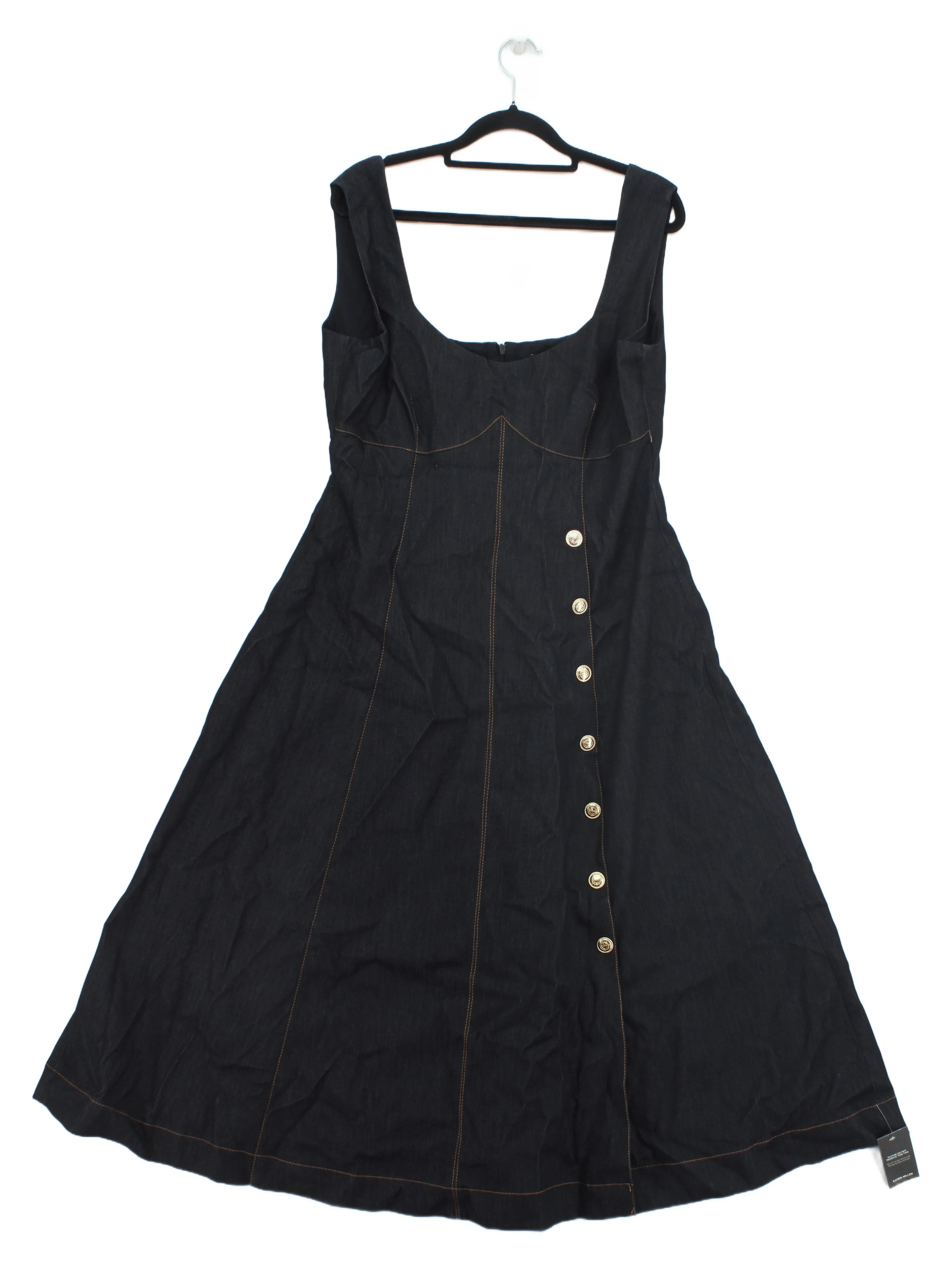 Karen Millen A-Line Midi Dress in Blue RRP £229