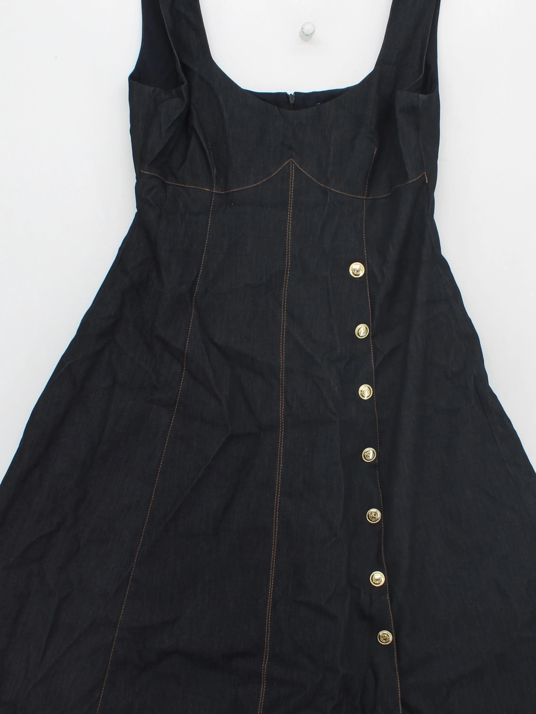 Karen Millen A-Line Midi Dress in Blue RRP £229 - Image 3