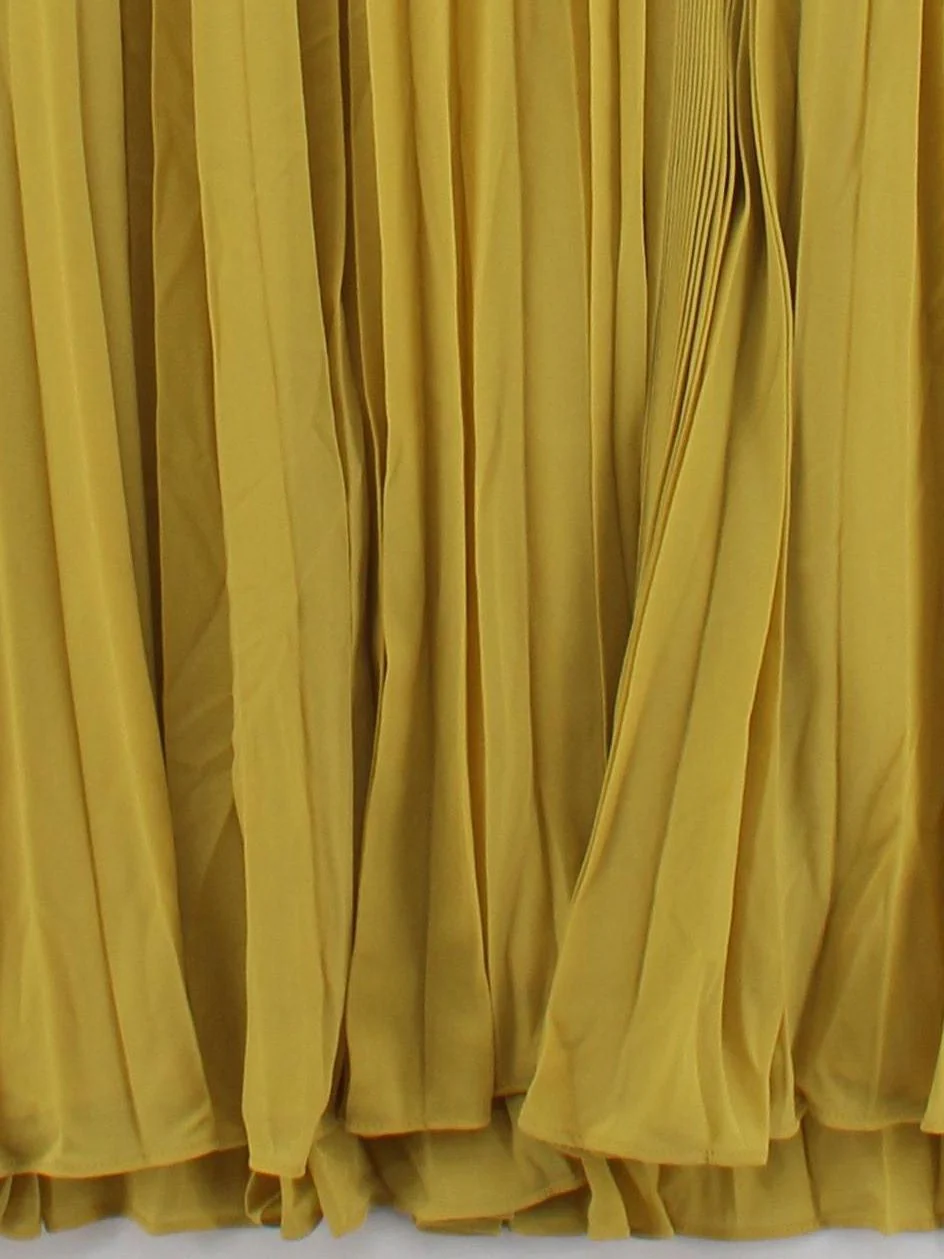 Karen Millen A-Line Midi Dress in Yellow RRP £159 - Image 4