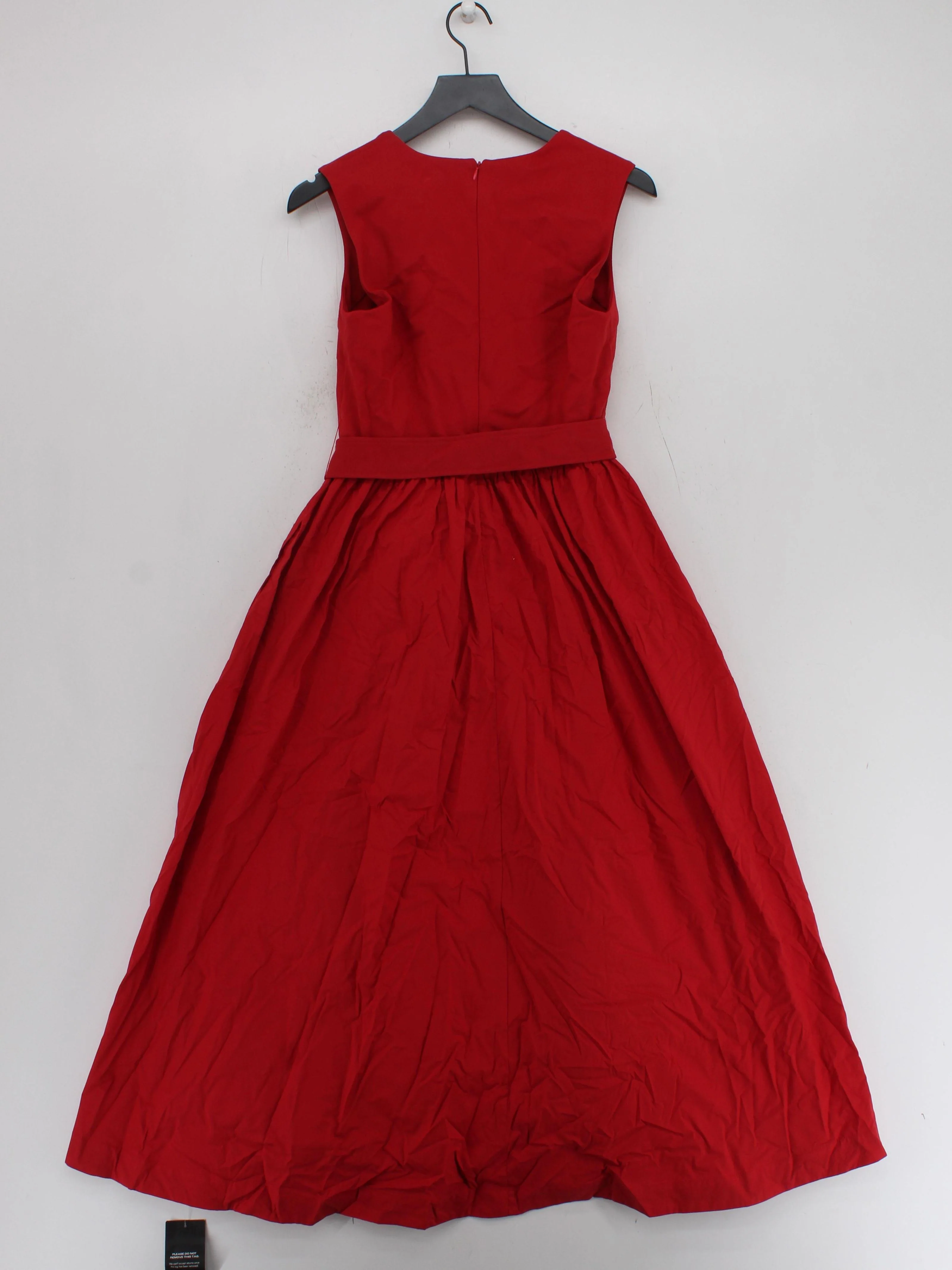 Karen Millen A-Line Midi Dress M in Red RRP £129 - Image 2