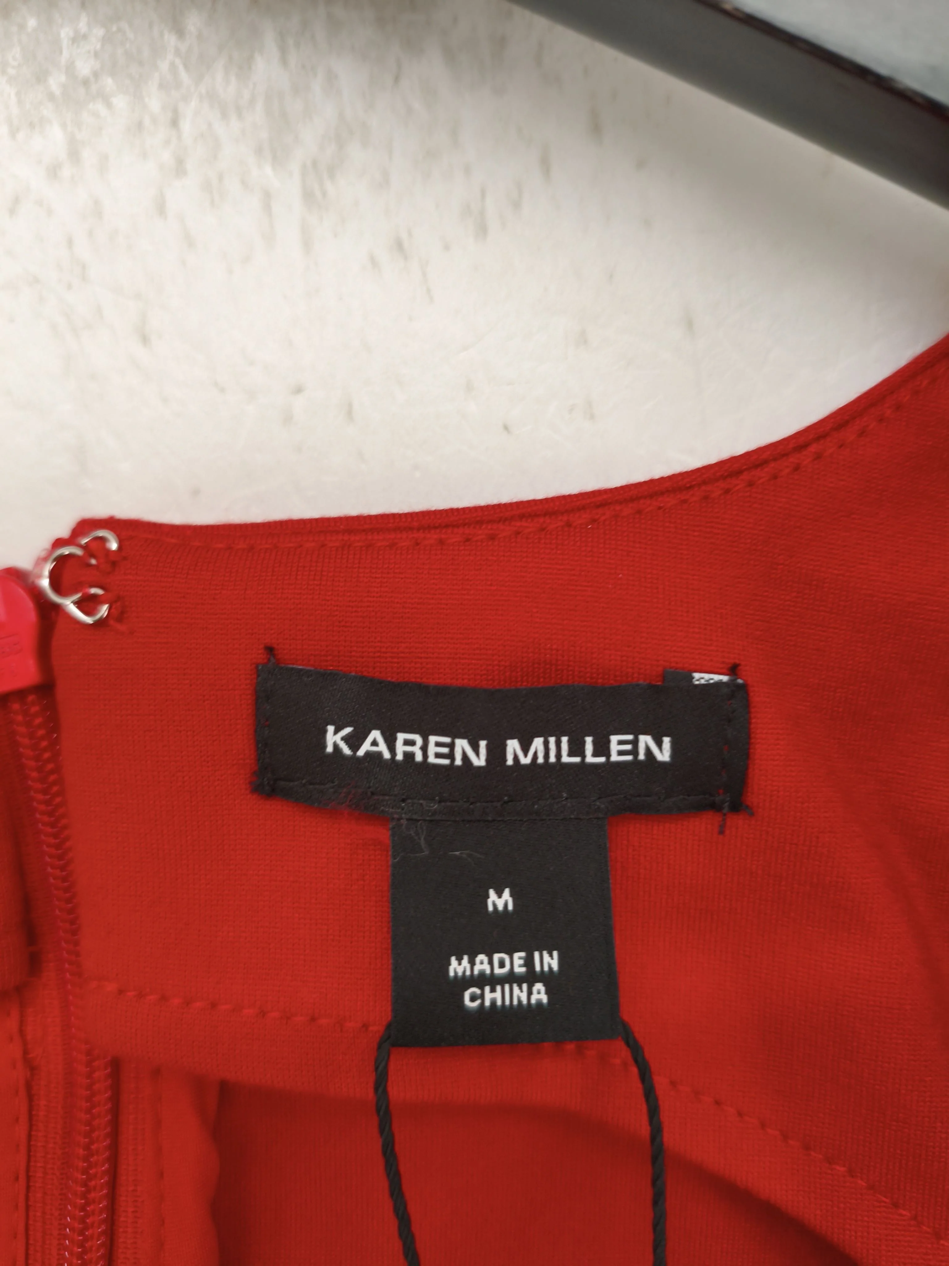 Karen Millen A-Line Midi Dress M in Red RRP £129 - Image 6