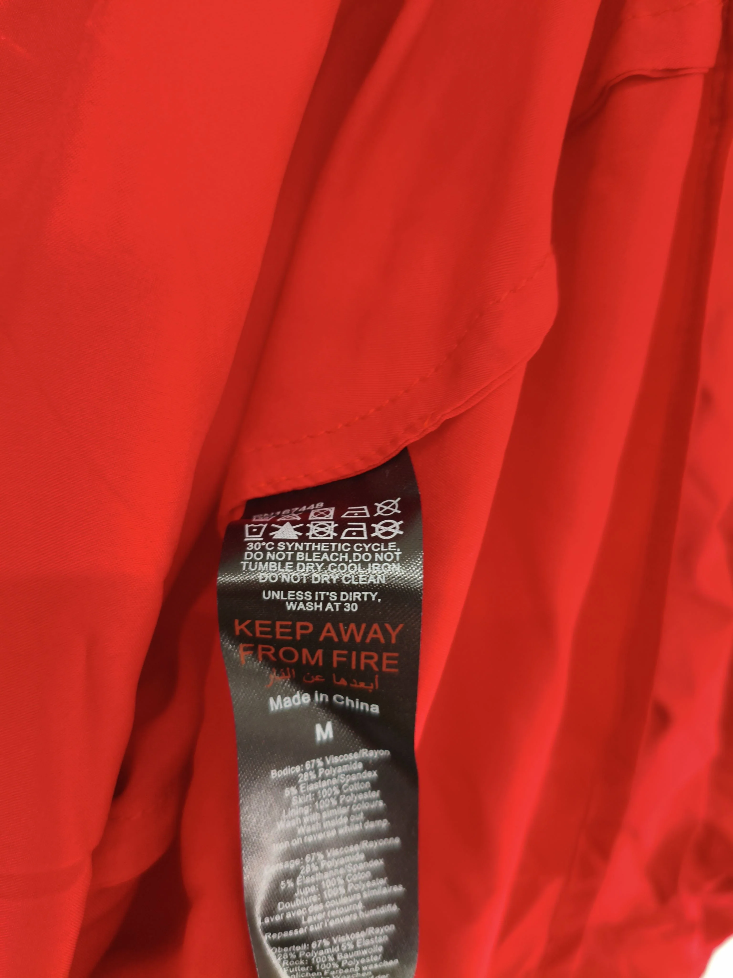 Karen Millen A-Line Midi Dress M in Red RRP £129 - Image 7