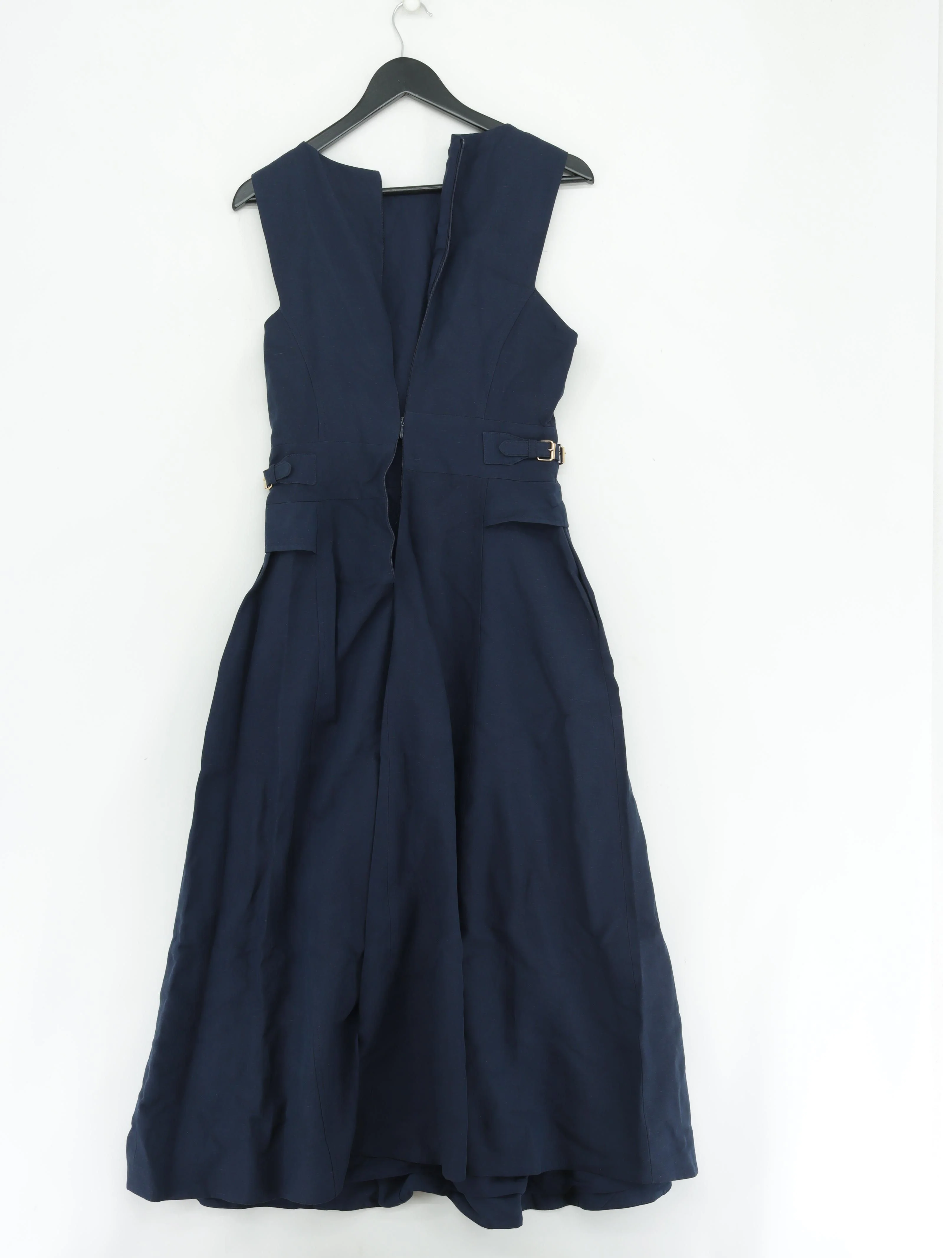 Karen Millen A-Line Midi Dress UK10 in Blue RRP £269 - Image 2