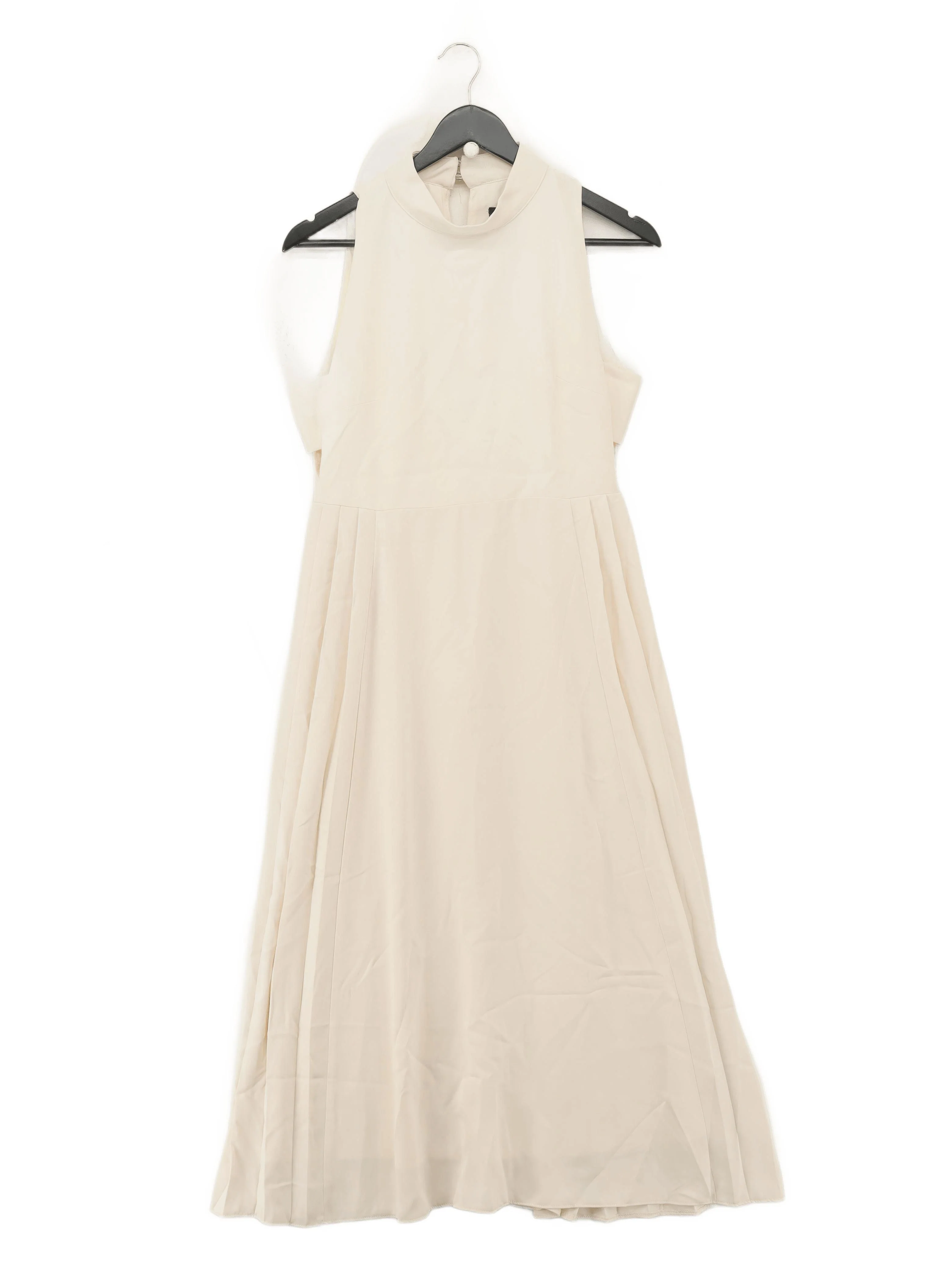 Karen Millen A-Line Midi Dress UK10 in Cream RRP £189