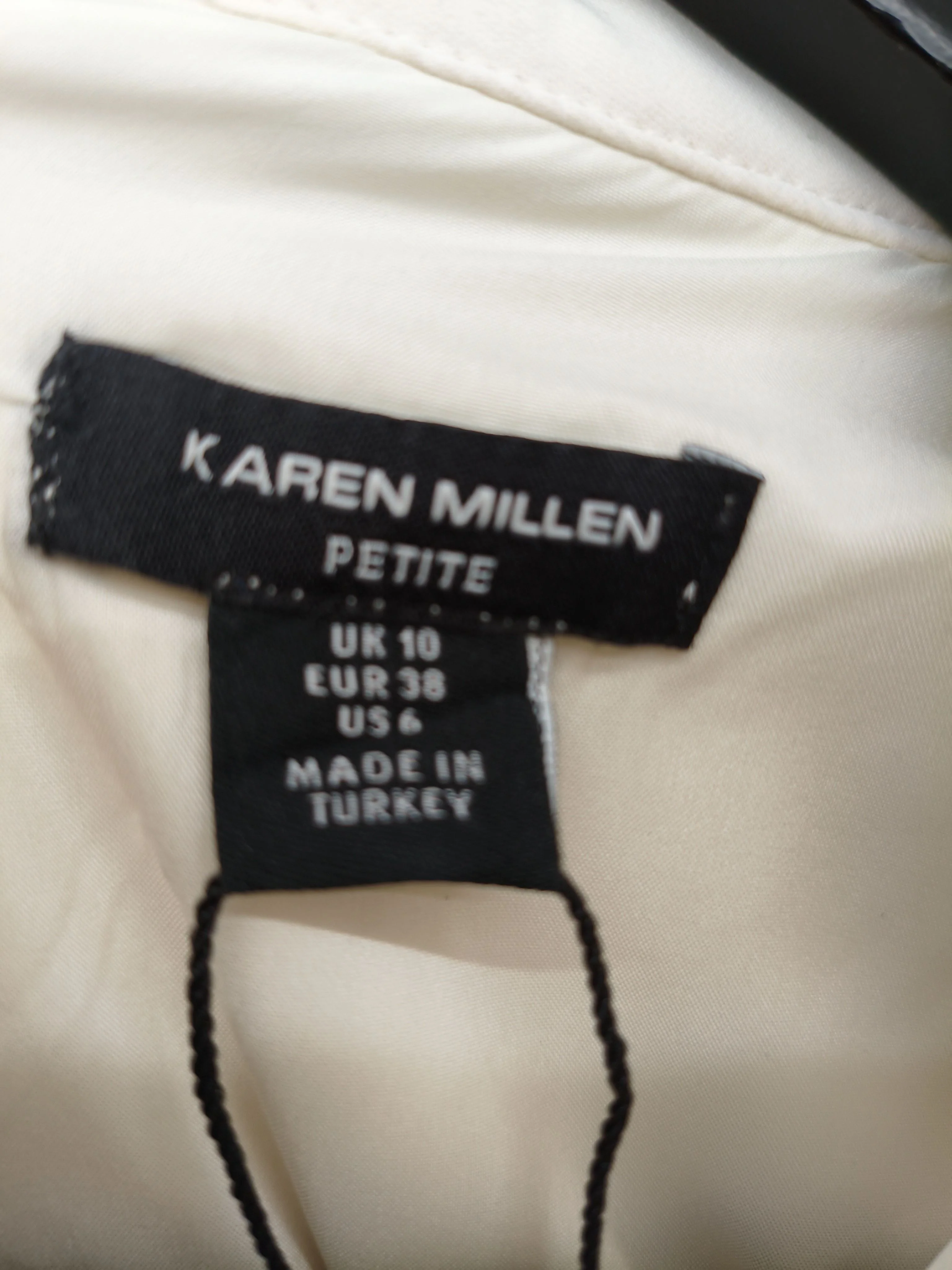 Karen Millen A-Line Midi Dress UK10 in Cream RRP £189 - Image 6