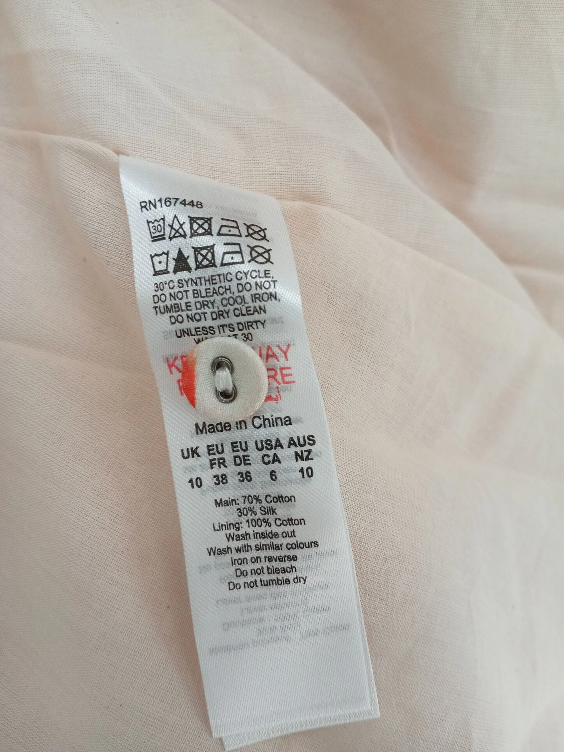 Karen Millen A-Line Midi Dress UK10 in Cream RRP £229 - Image 7
