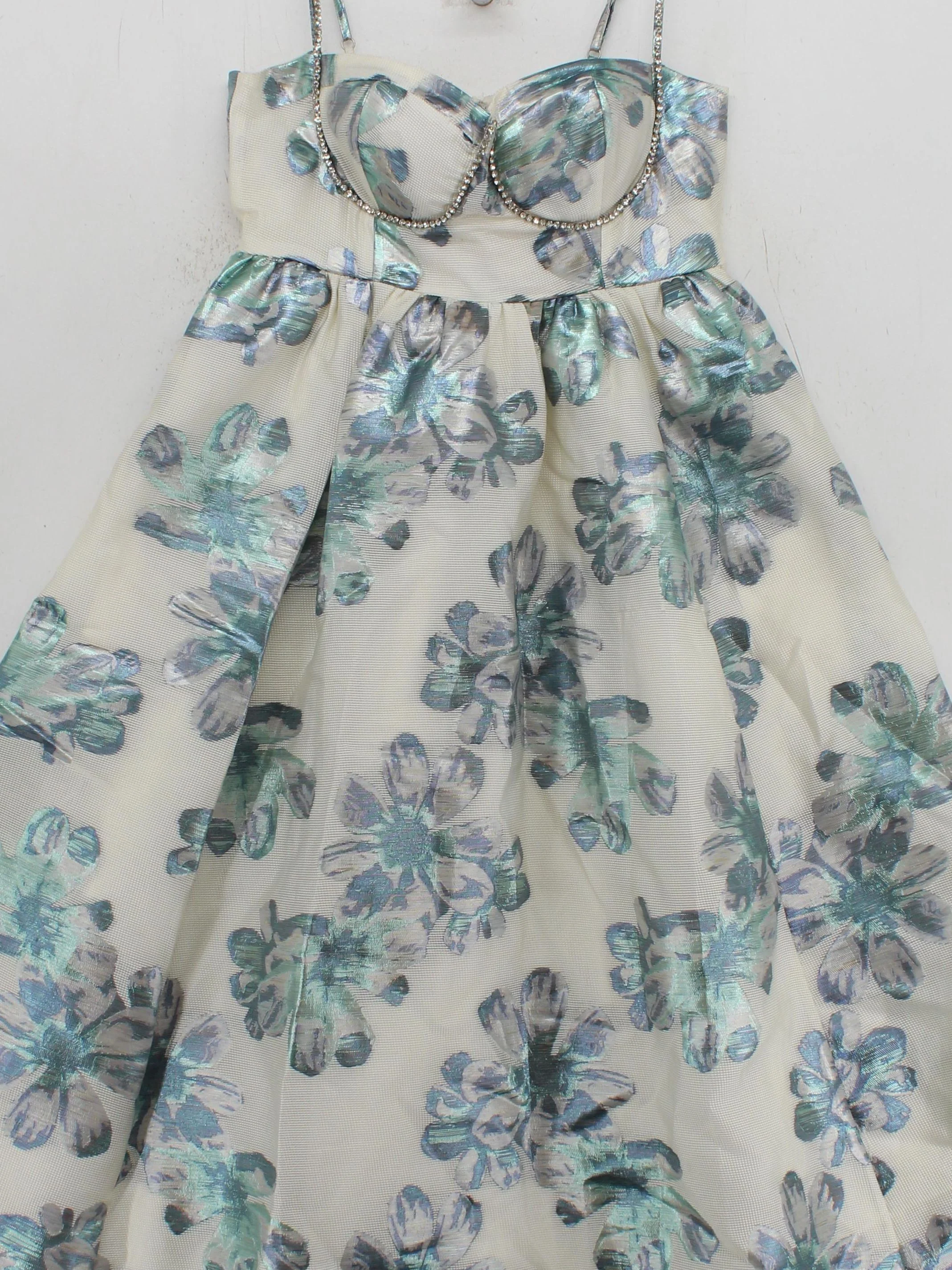 Karen Millen A-Line Midi Dress UK10 in Cream RRP £259 - Image 3
