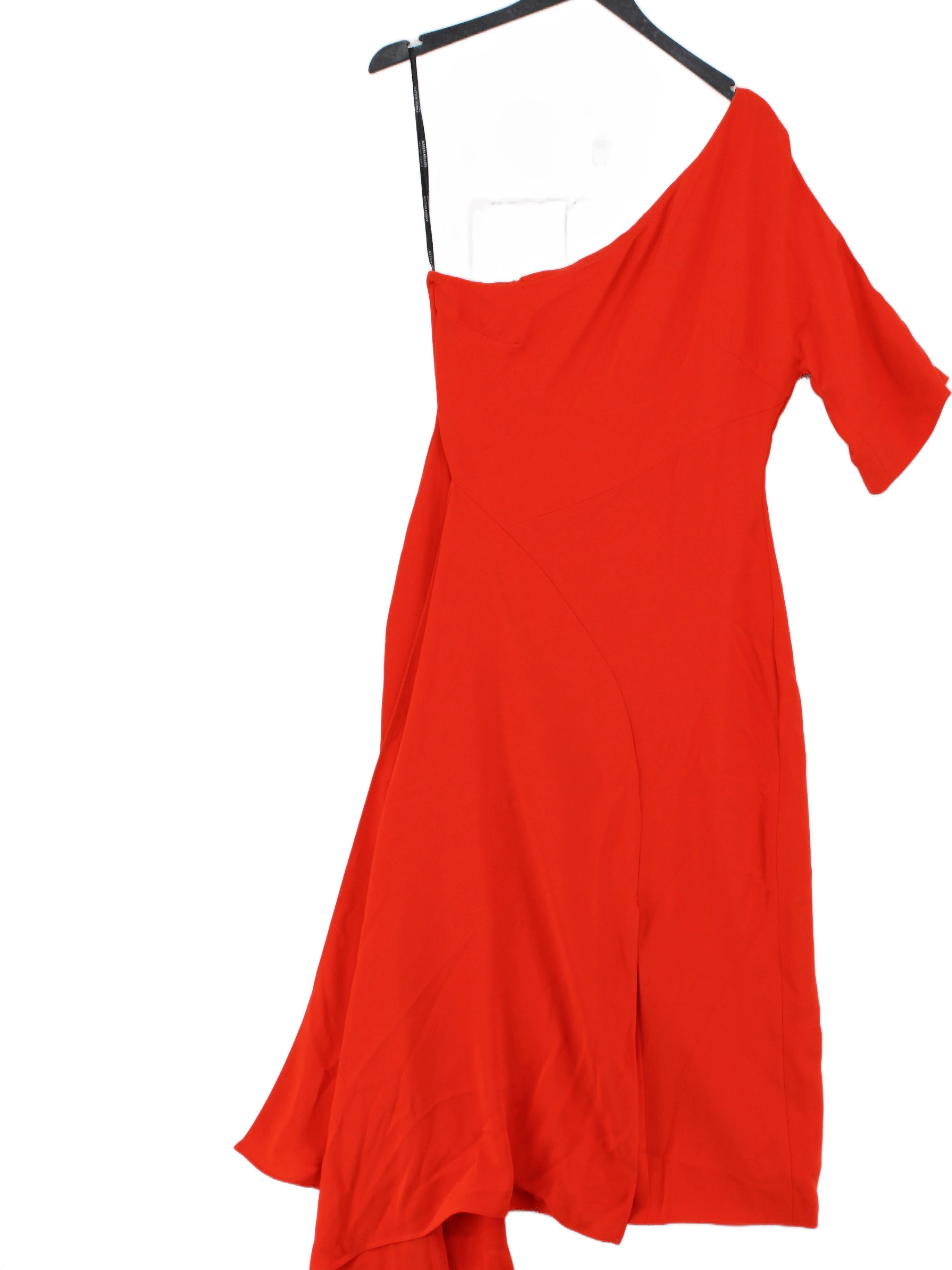 Karen Millen A-Line Midi Dress UK10 in Orange RRP £199 - Image 2
