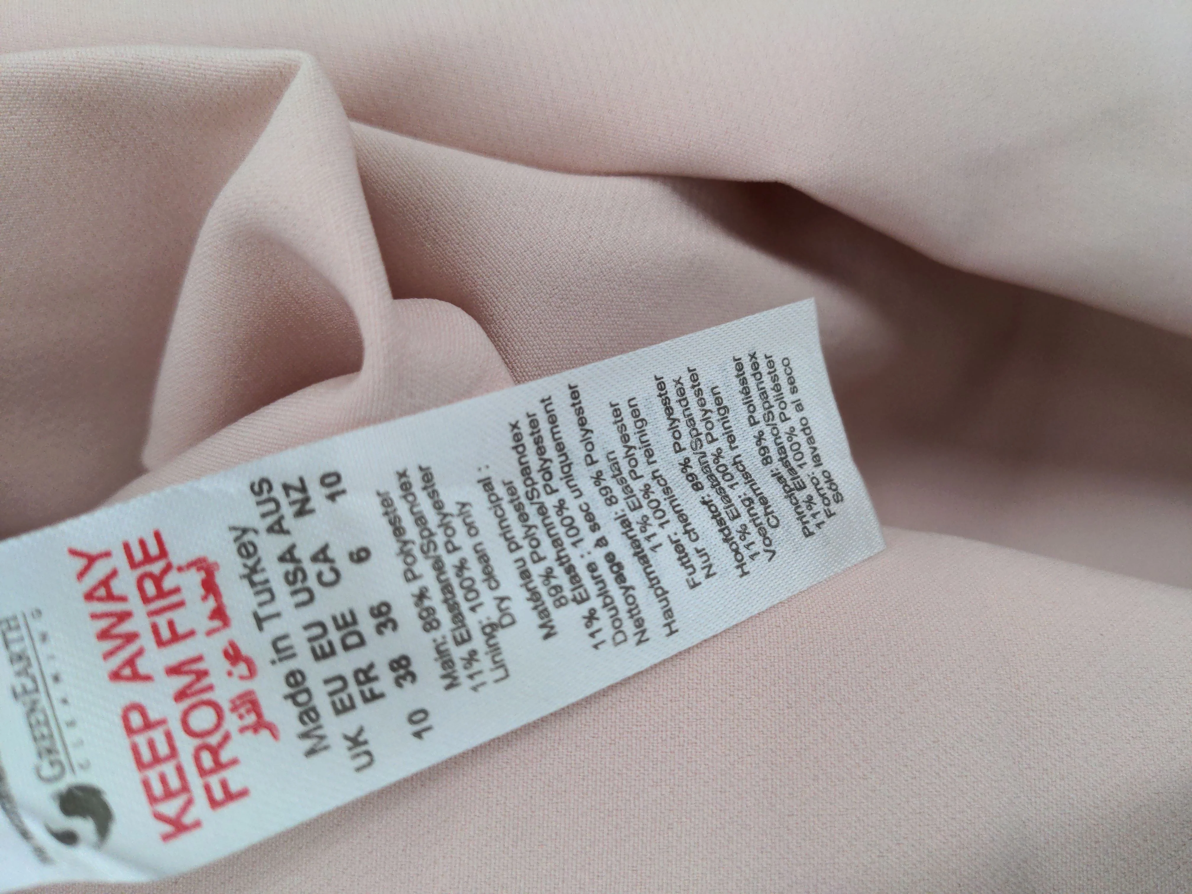 Karen Millen A-Line Midi Dress UK10 in Pink RRP £199 - Image 7