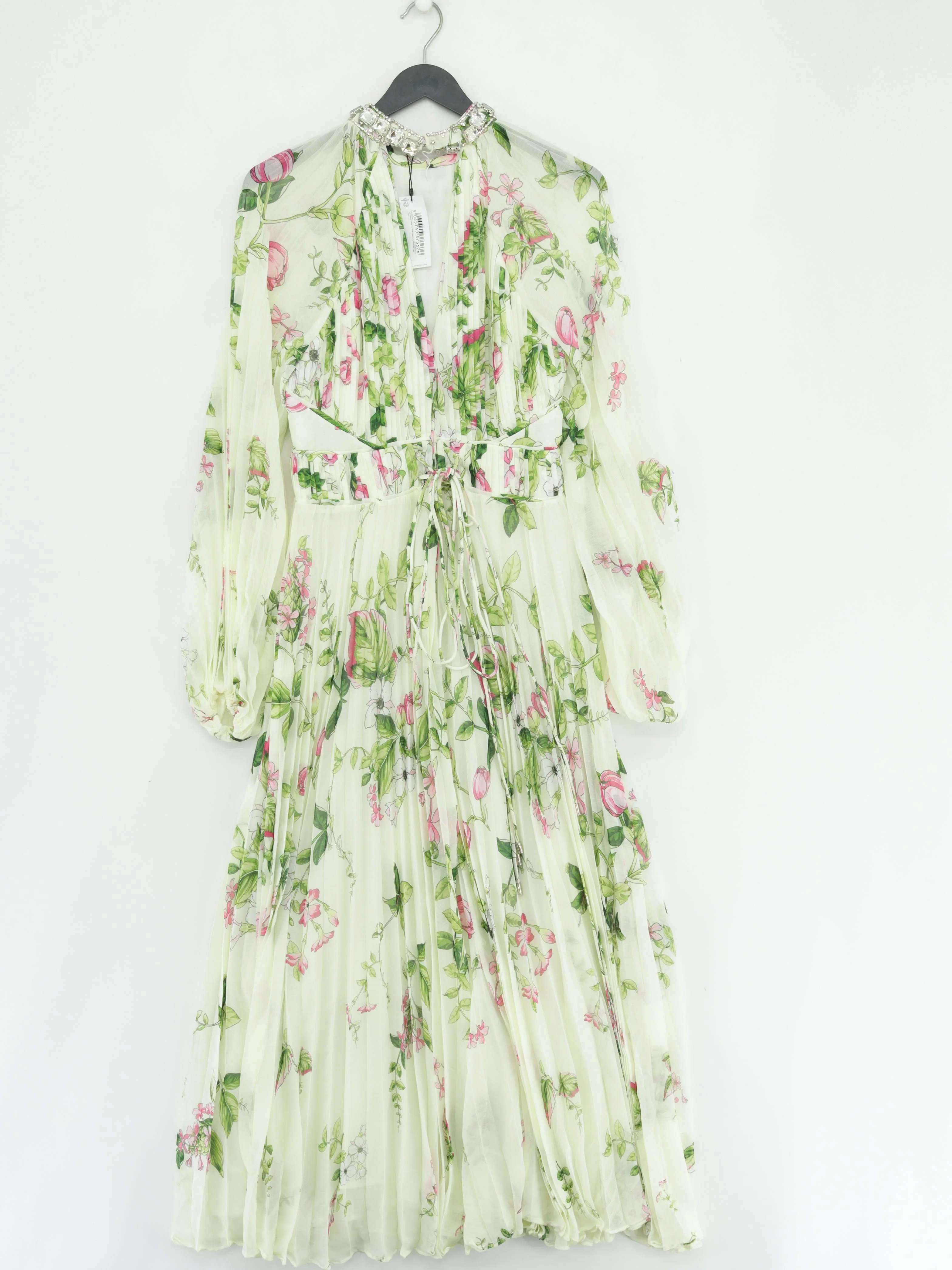 Karen Millen A-Line Midi Dress UK10 in White RRP £219 - Image 2