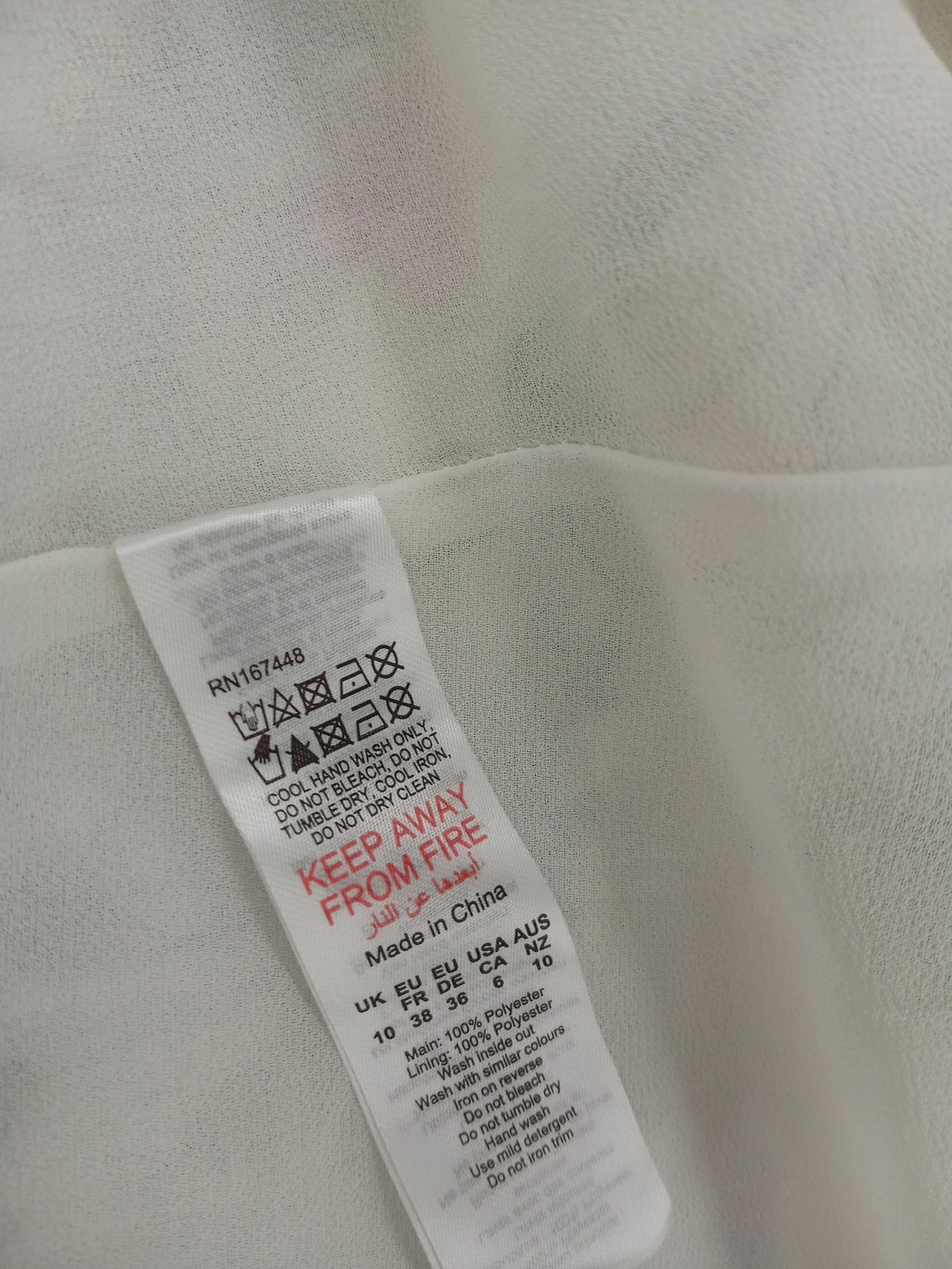 Karen Millen A-Line Midi Dress UK10 in White RRP £219 - Image 7